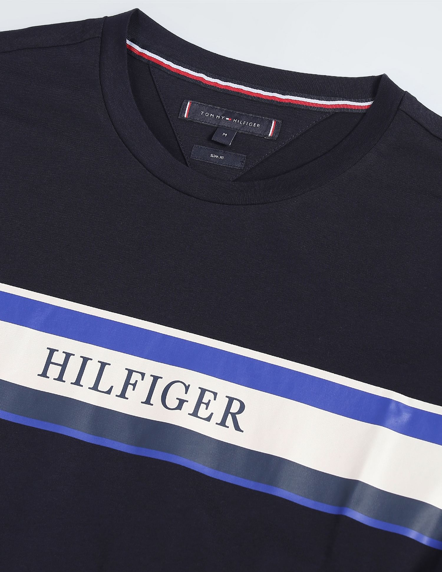 Tommy Hilfiger Organic Cotton Brand Print Slim Fit T-Shirt
