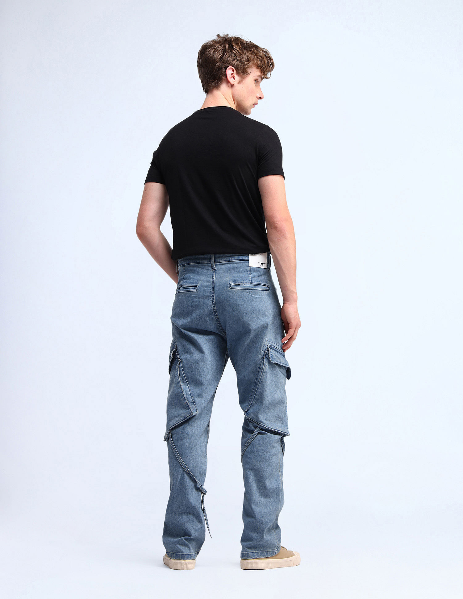 Flying Machine Cobain Loose Fit Blue Jeans