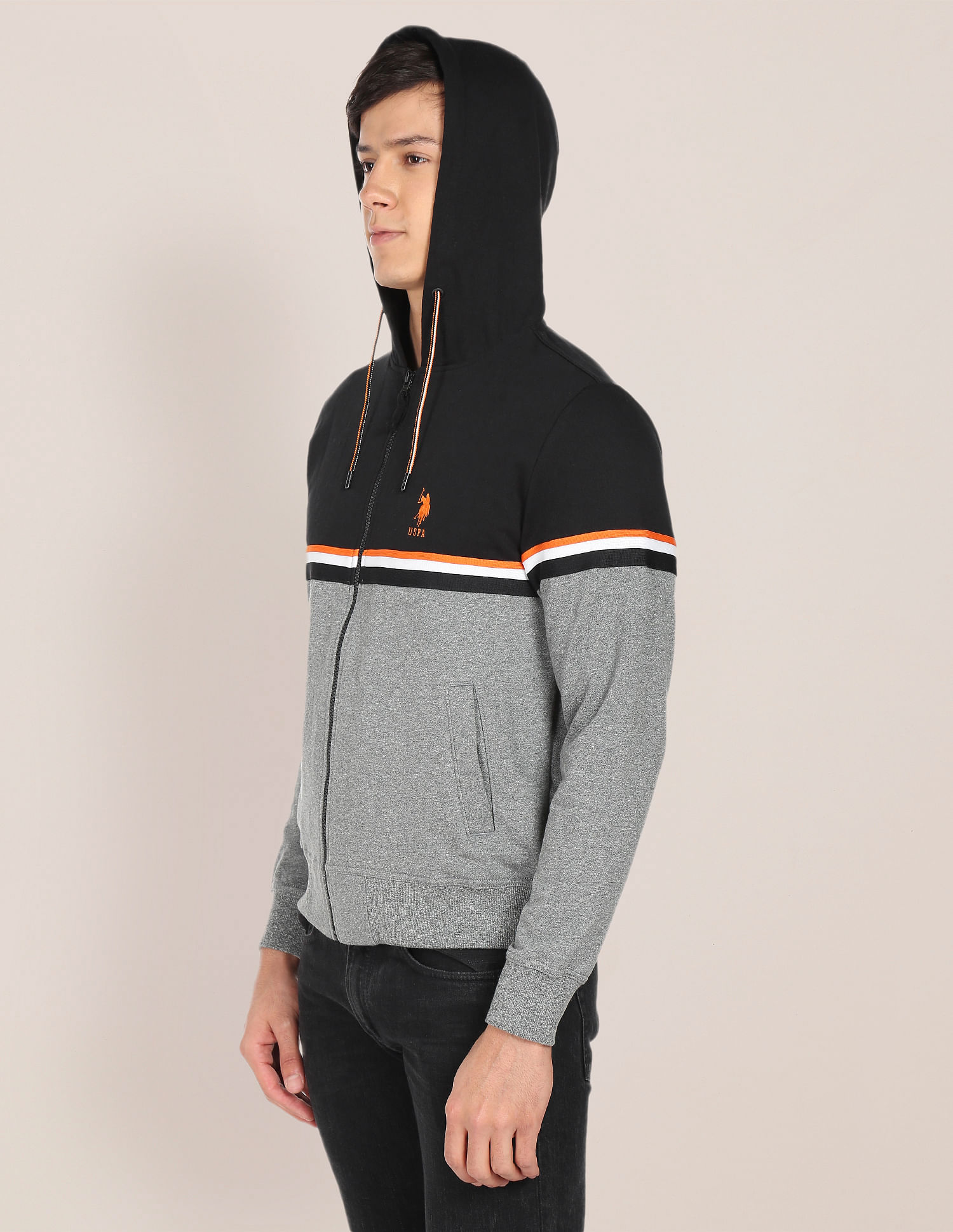 Us polo clearance assn zip hoodie