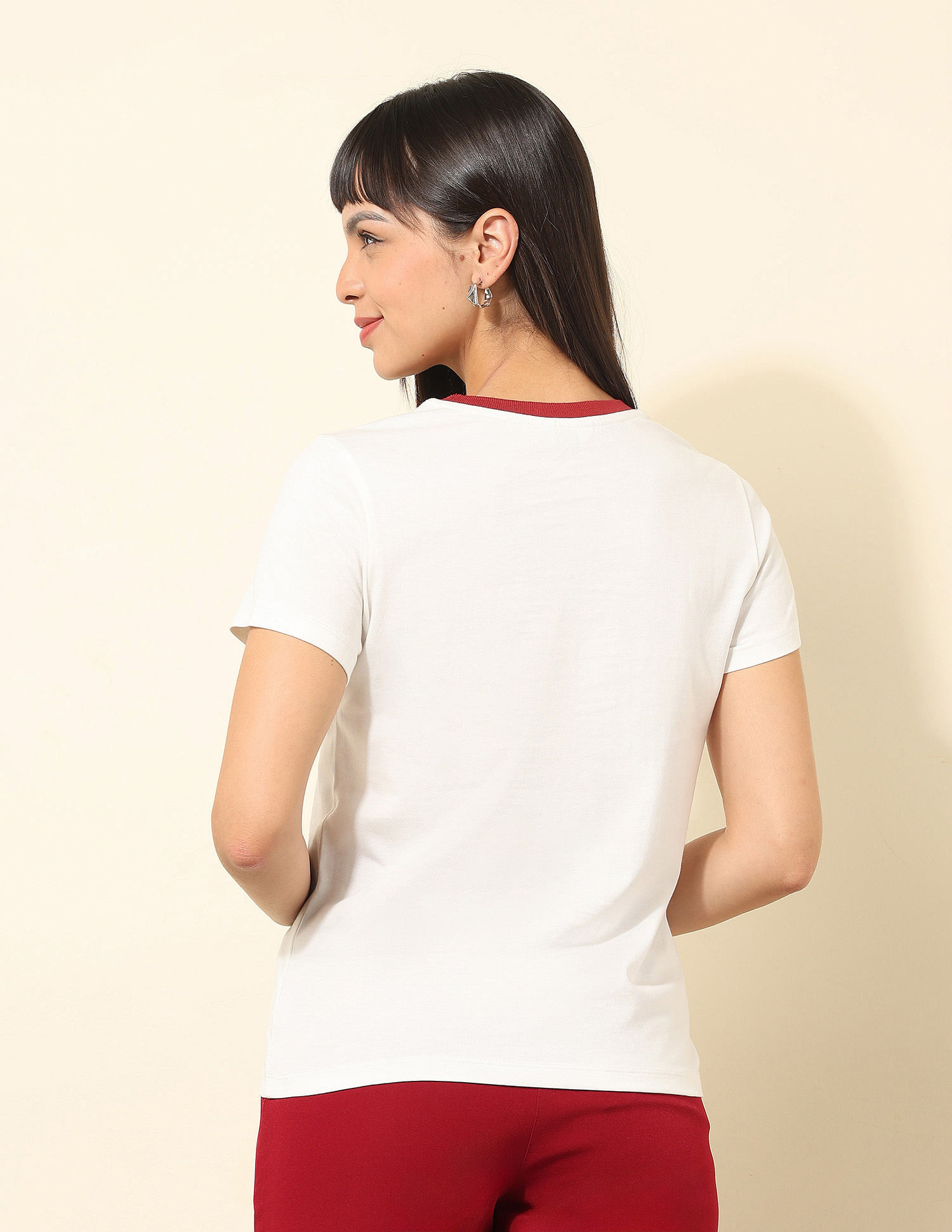 U.S. Polo Assn. Women Brand Printed T-Shirt