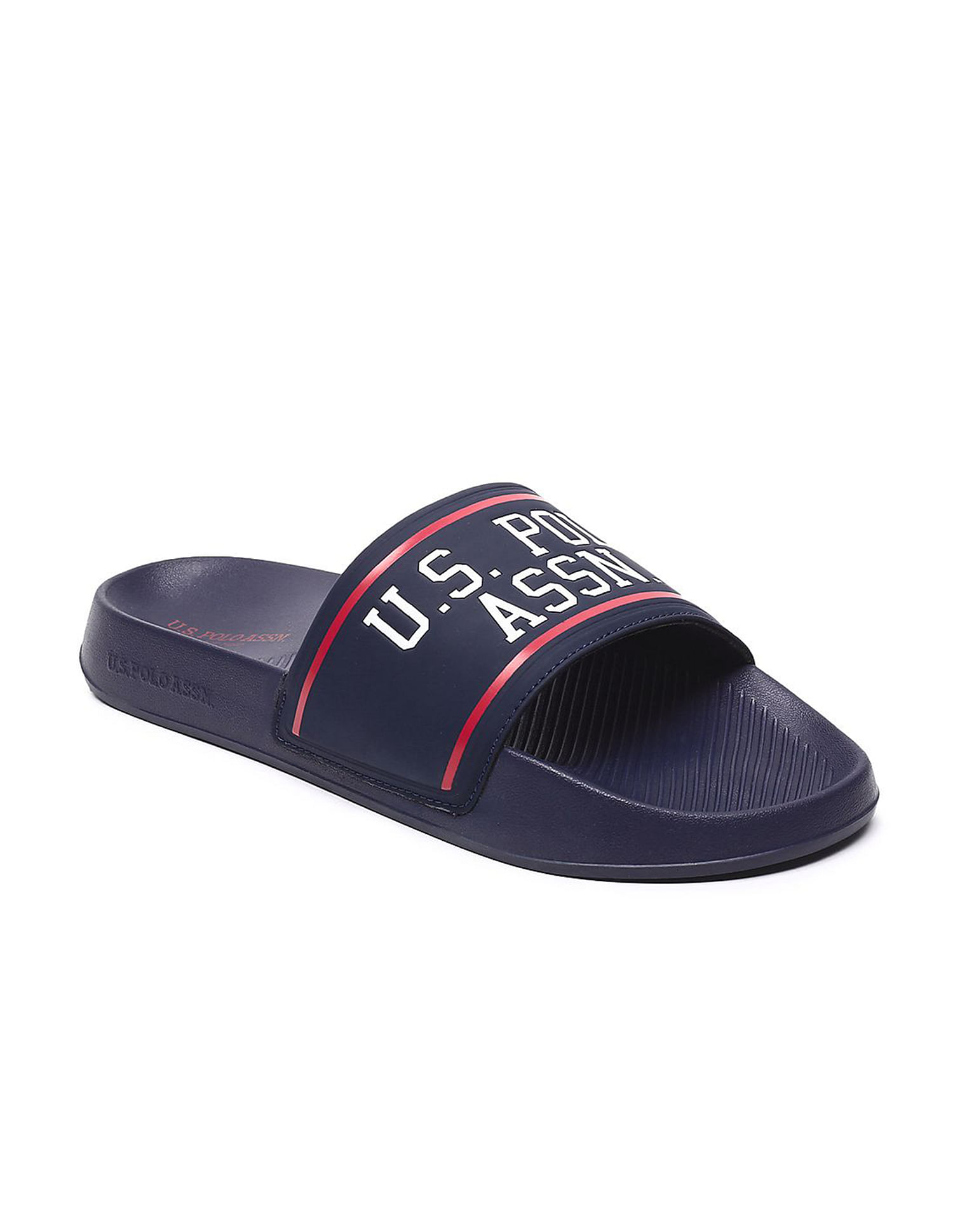 Buy U.S. Polo Assn. Debossed Logo Torres 4.0 Slides NNNOW