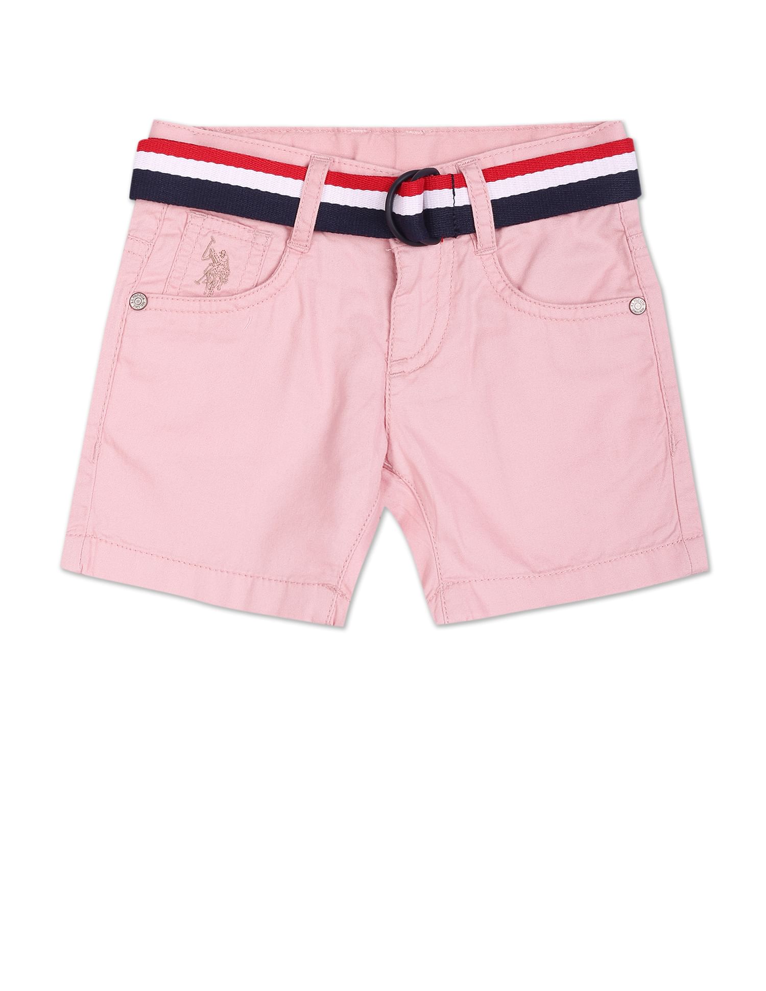 U.S. Polo Assn. Kids Solid Twill Shorts