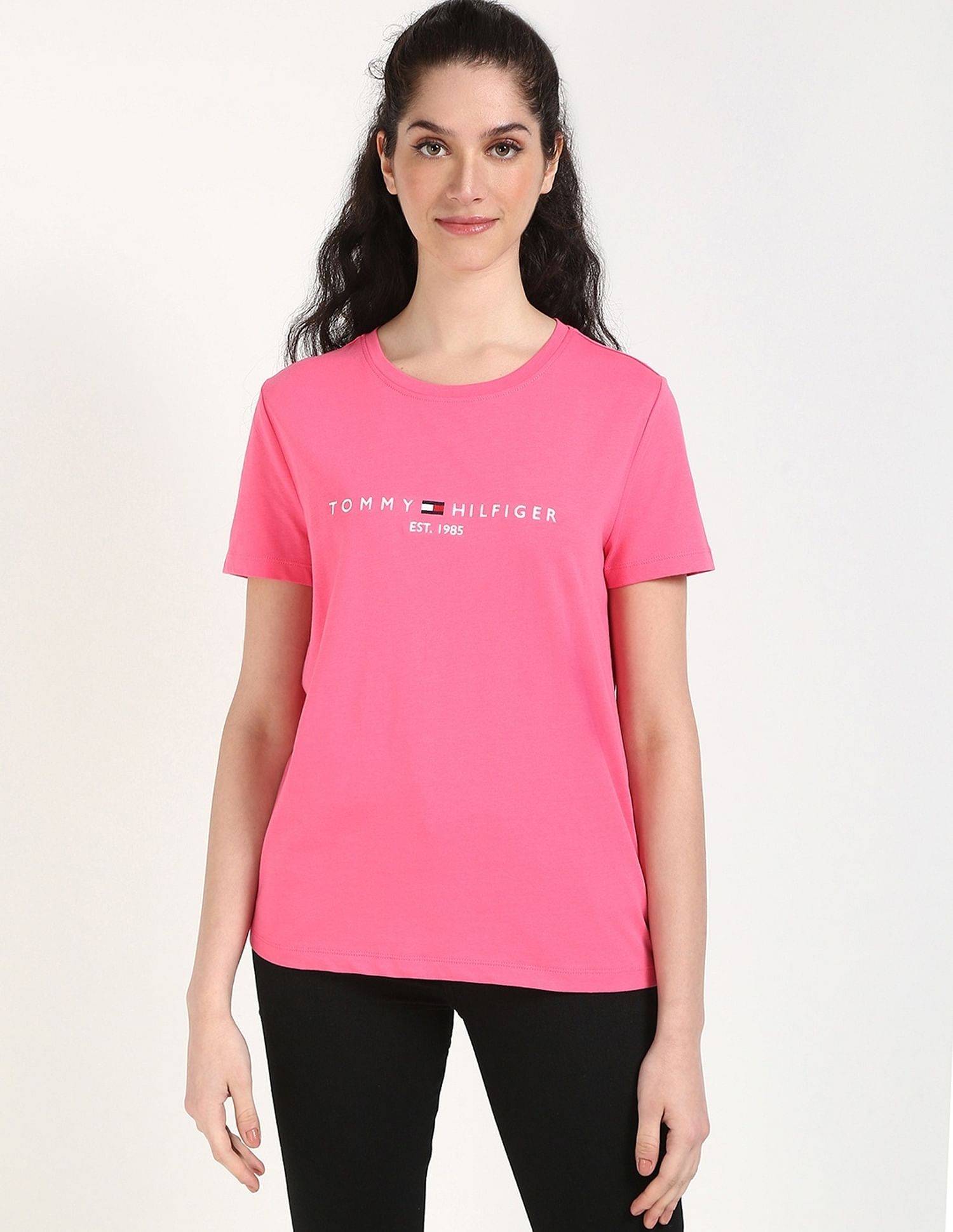 Tommy Hilfiger Embroidered Logo Regular-Fit Cotton T-Shirt