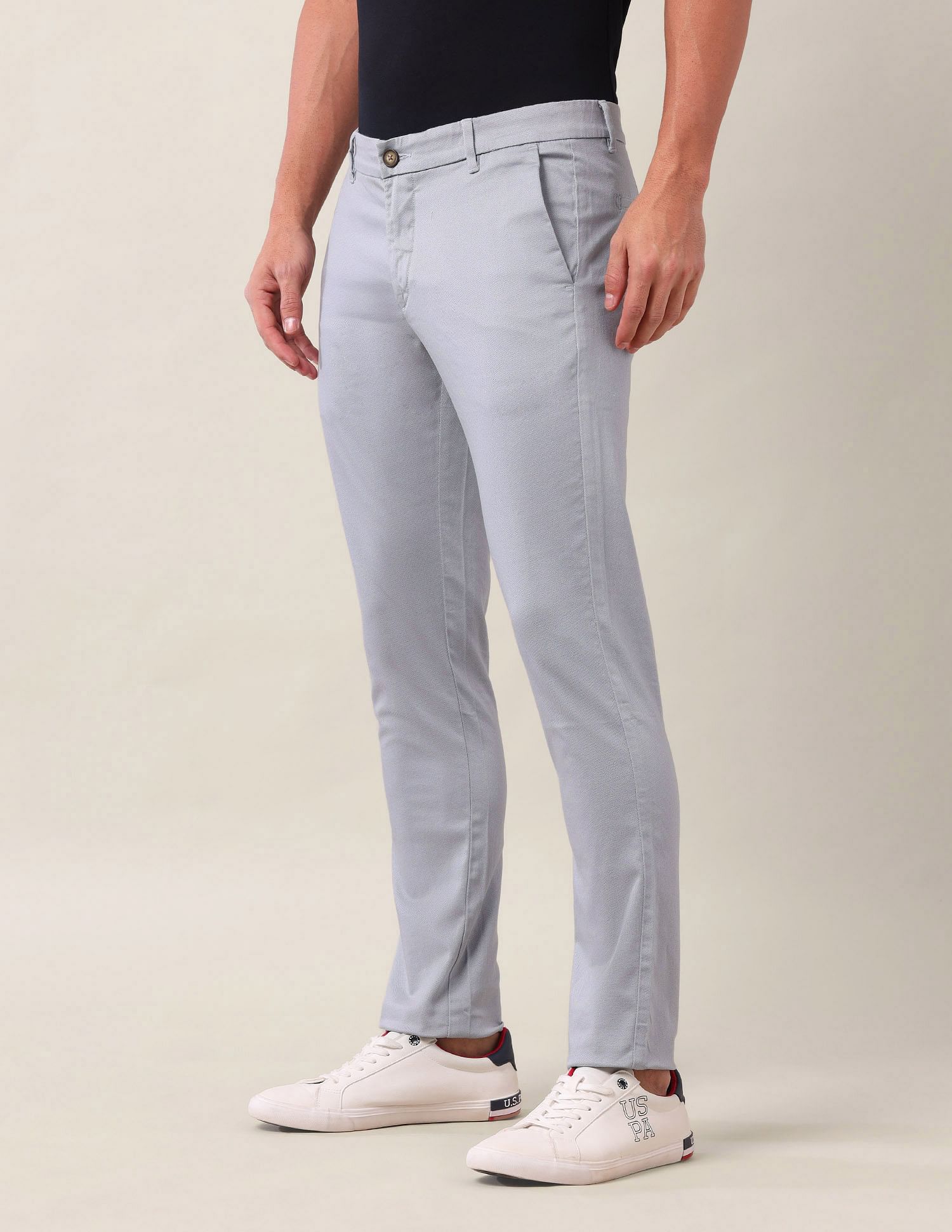 U.S. Polo Assn. Denver Slim Fit Satin Trousers