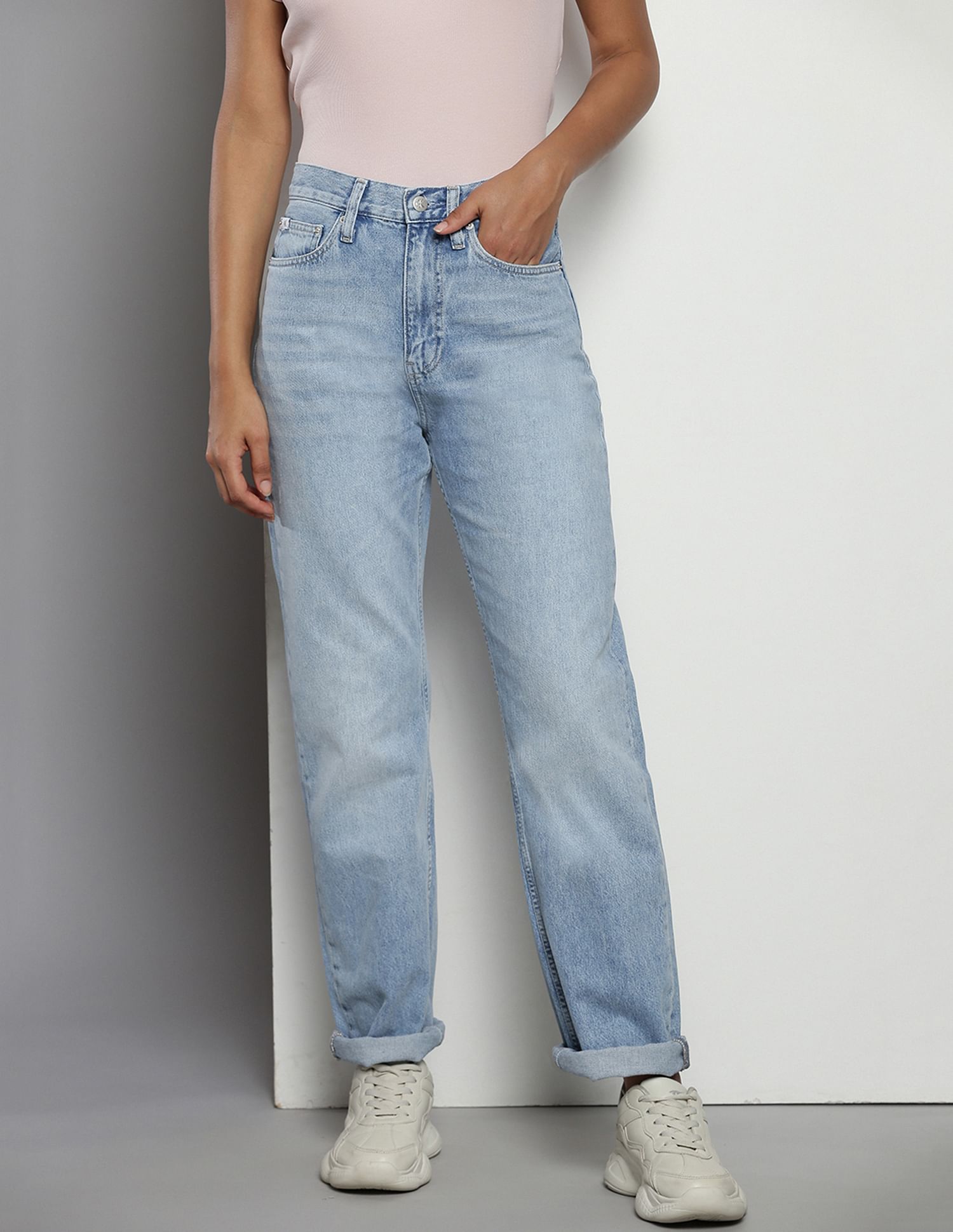 Calvin Klein Recycled Cotton Straight Jeans