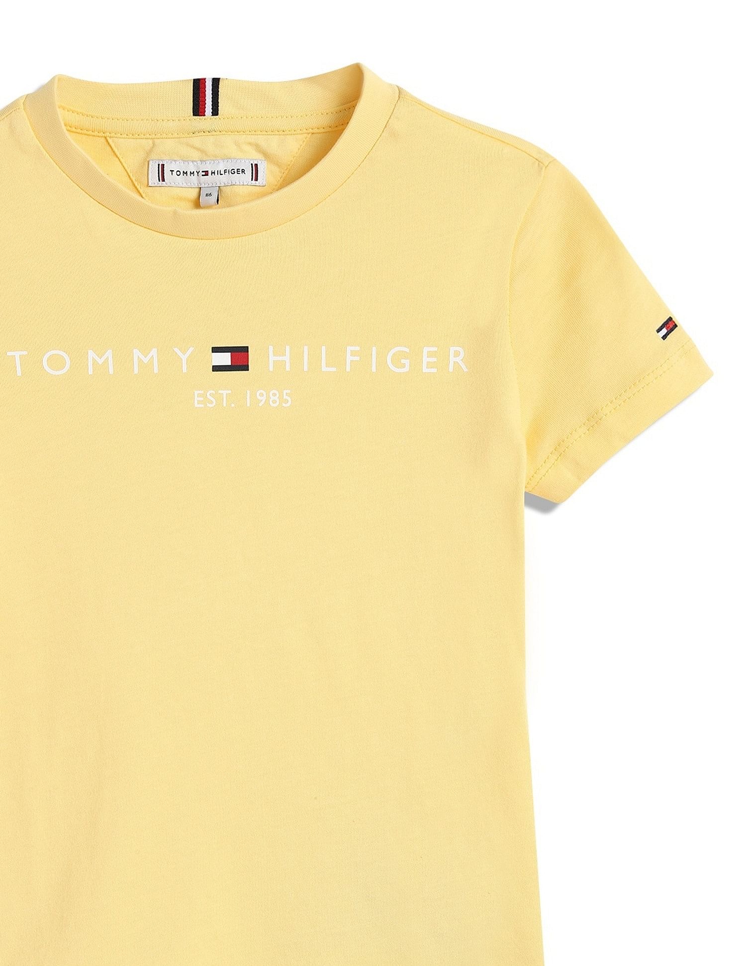 Tommy Hilfiger Kids Boys Solid Regular-Fit Cotton T-Shirt