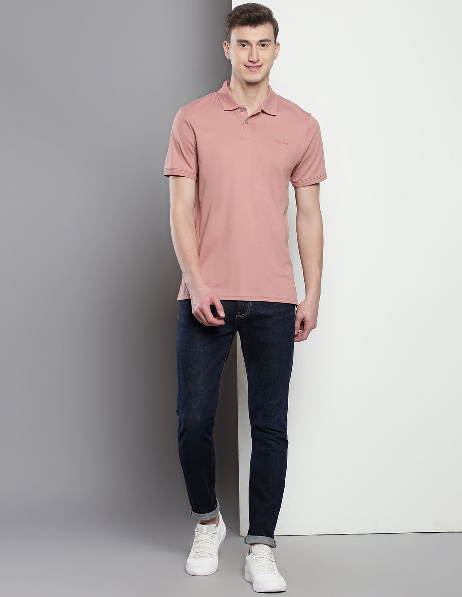 Calvin Klein Mid Rise Modern Tapered Fit Jeans