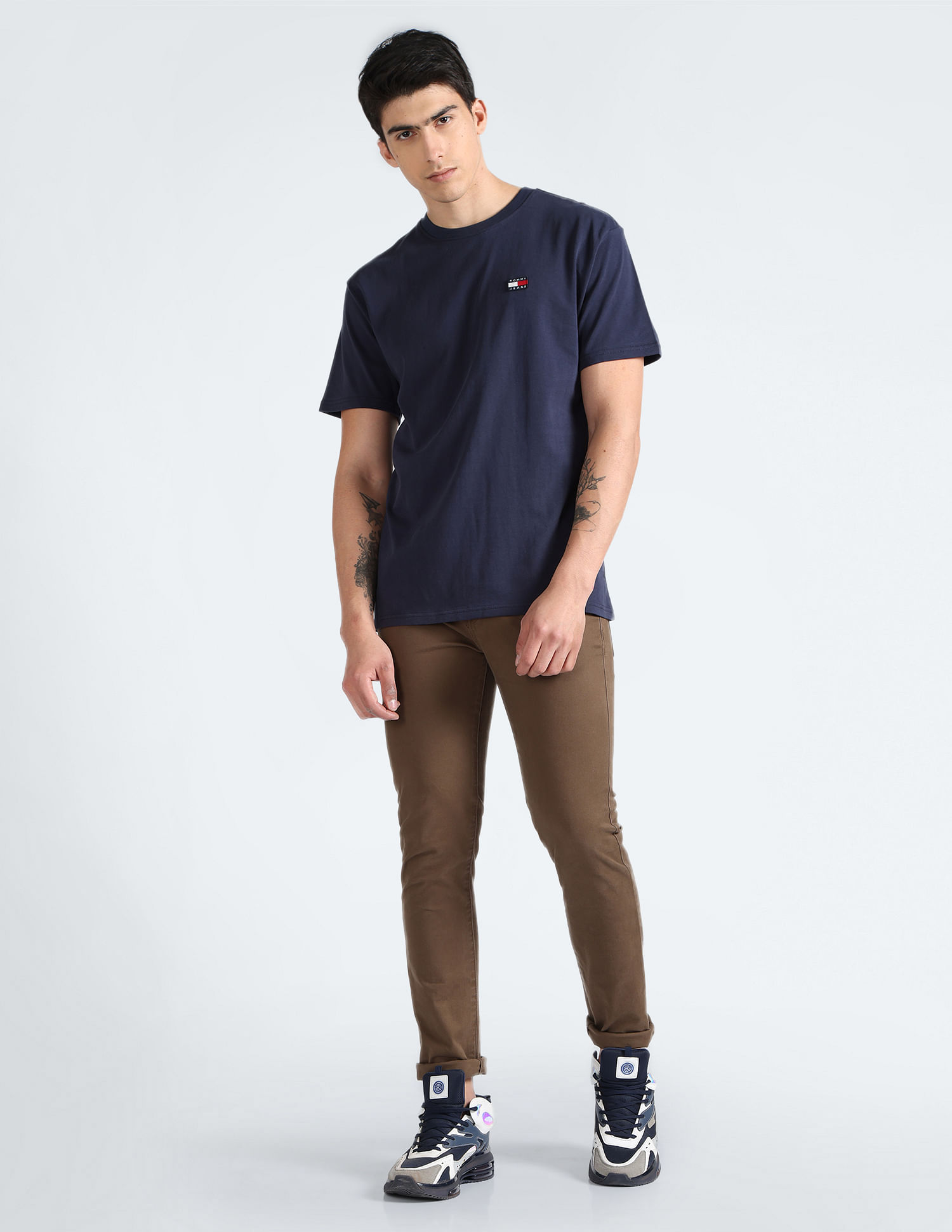 Tommy Hilfiger Logo Badge Transitional Cotton T-Shirt