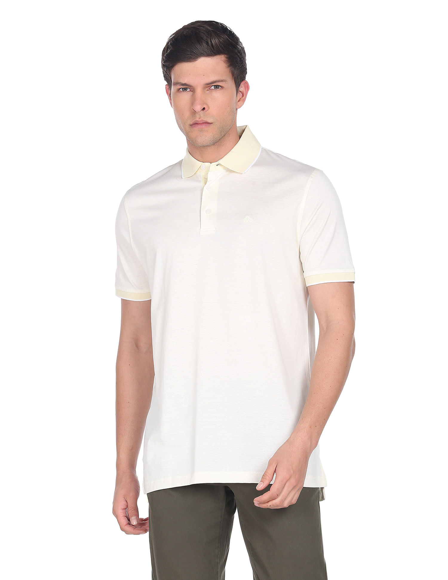 Arrow Mercerised Cotton Jacquard Polo Shirt