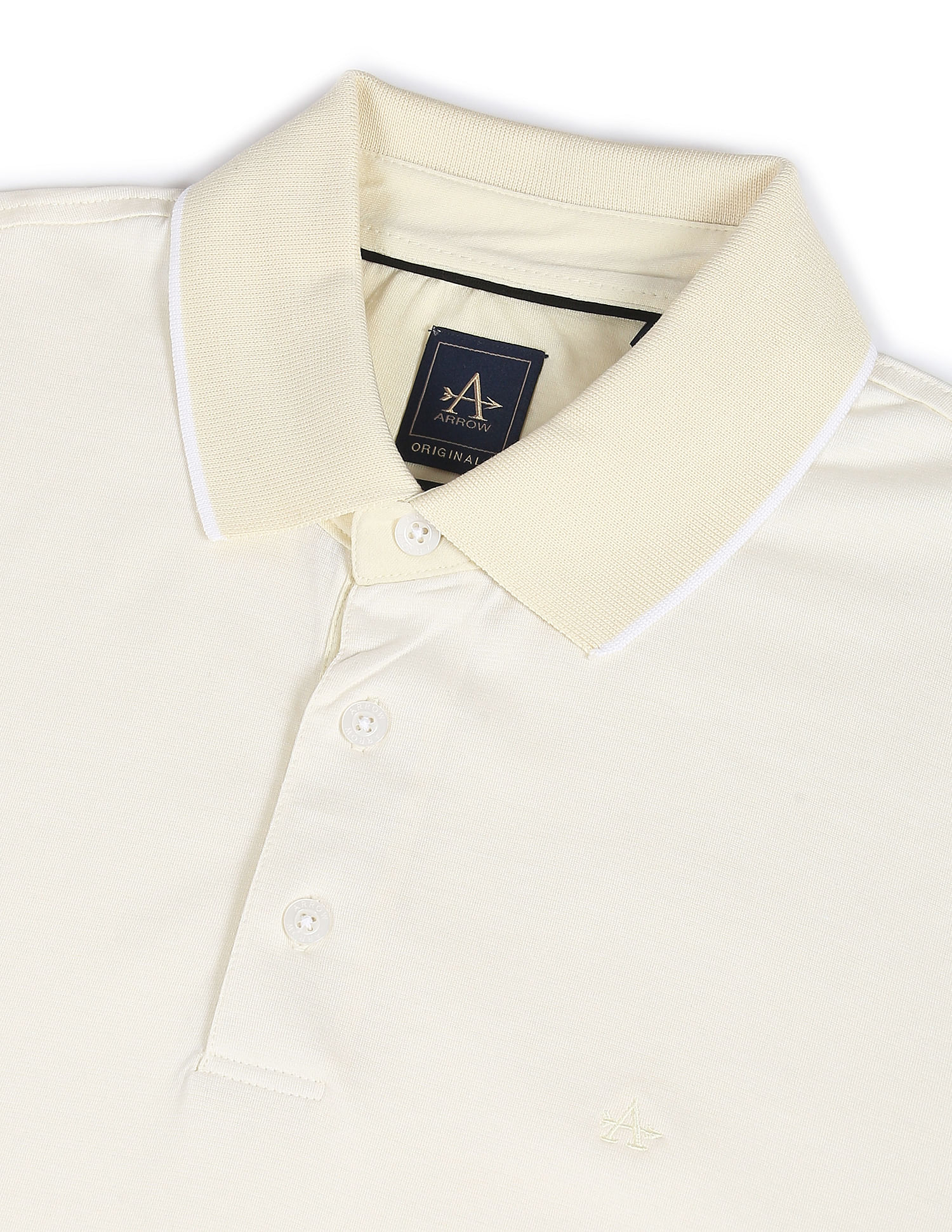 Arrow Mercerised Cotton Jacquard Polo Shirt