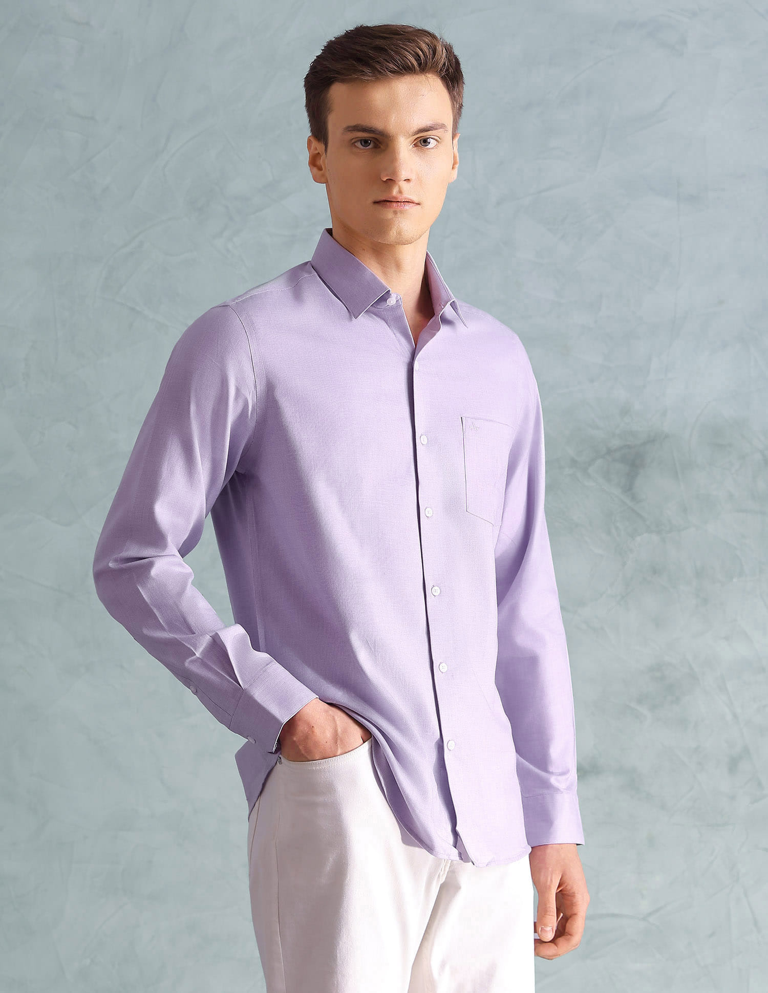 slim fit dress slacks DRESS SHIRT 36/37 – MilanoMensWear main image 0