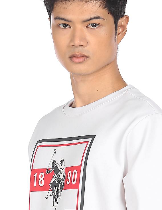 U.S. Polo Assn. Crew Neck Brand Print Sweatshirt