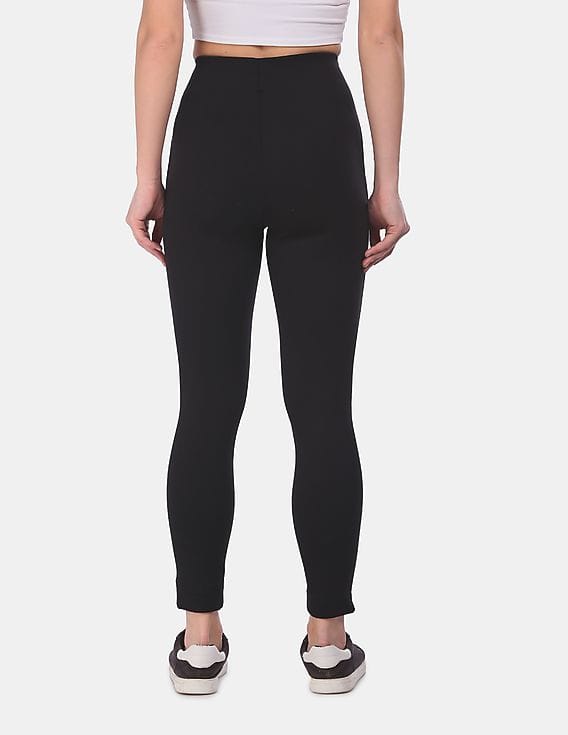 Buy Newport Women Black High Rise Solid 