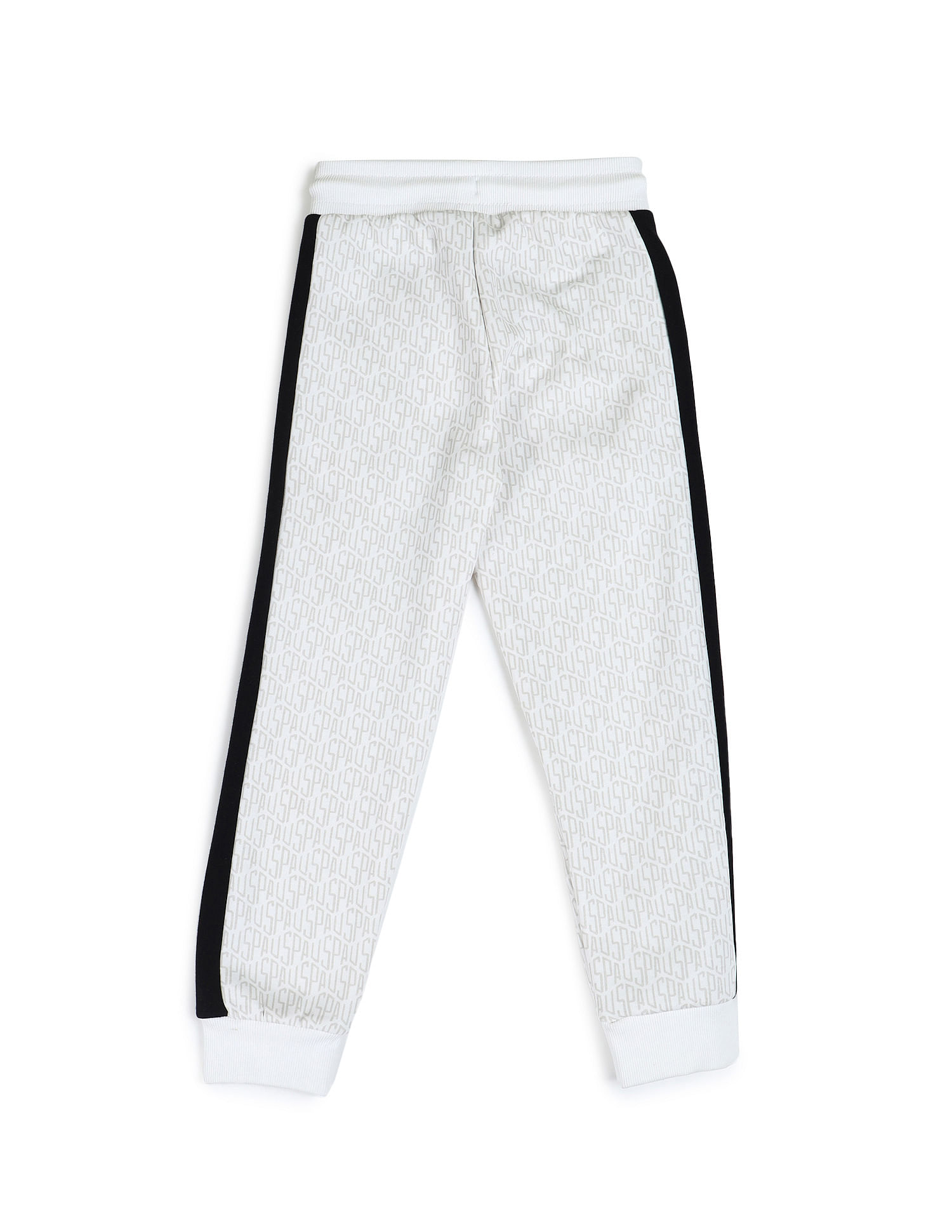 U.S. Polo Assn. Kids Boys Brand Printed Regular Fit Joggers