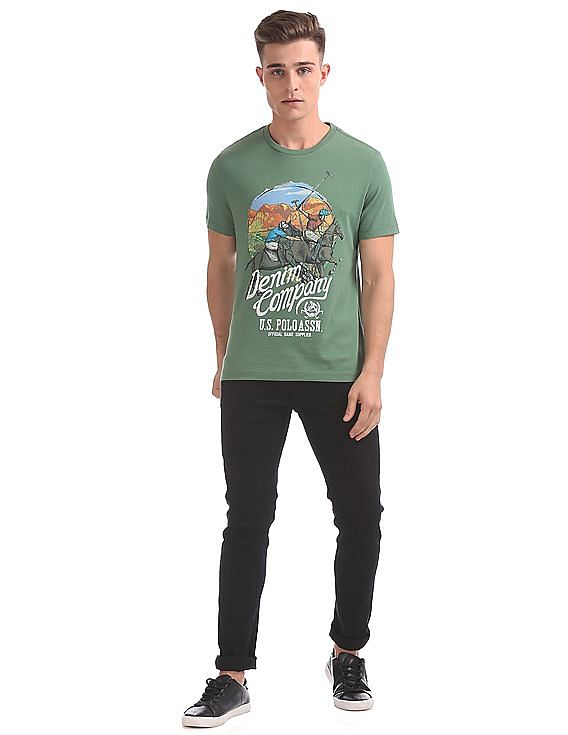 U.S. Polo Assn. Denim Co. Muscle Fit Printed T-Shirt