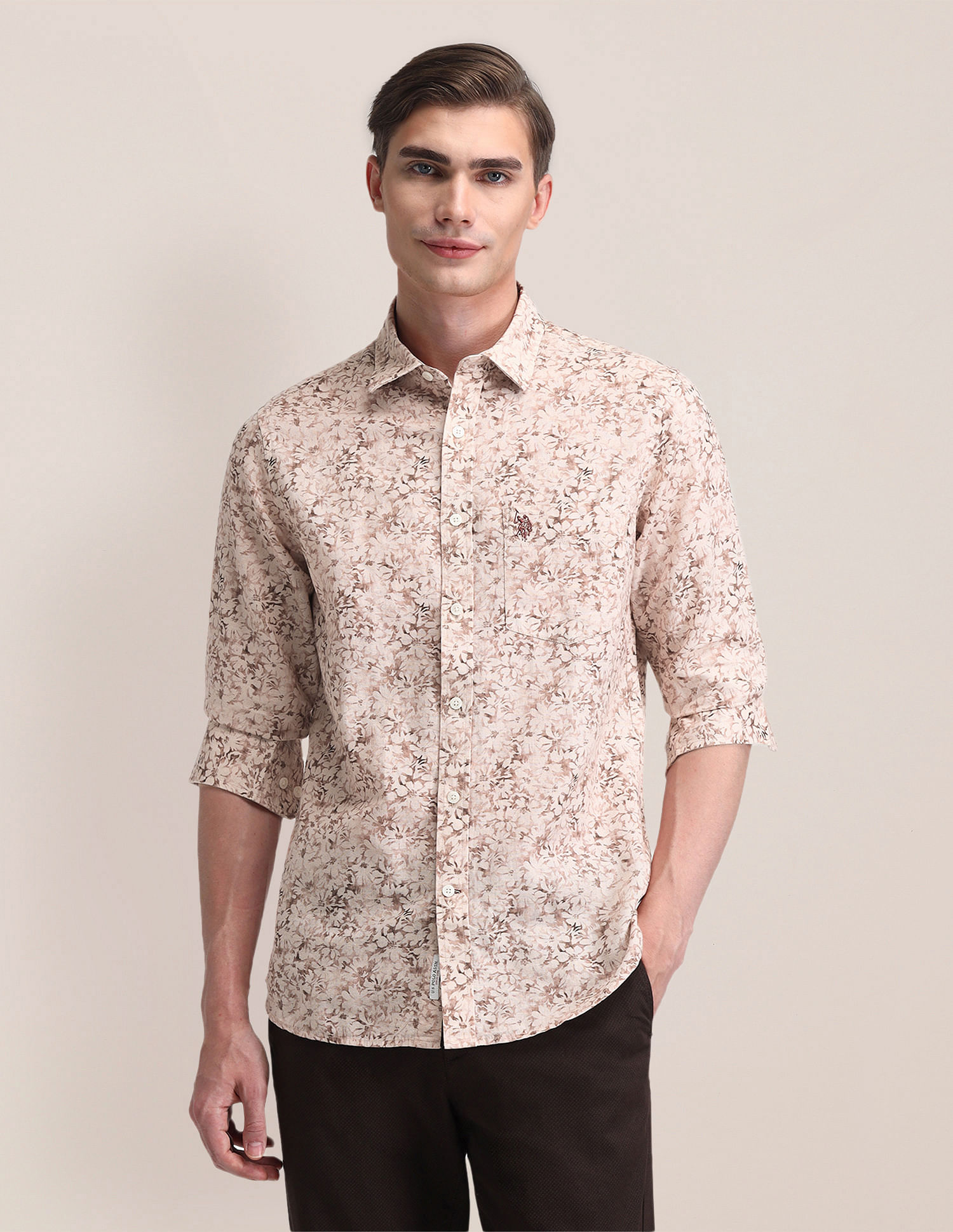 U.S. Polo Assn. Tailored Fit Printed Shirt