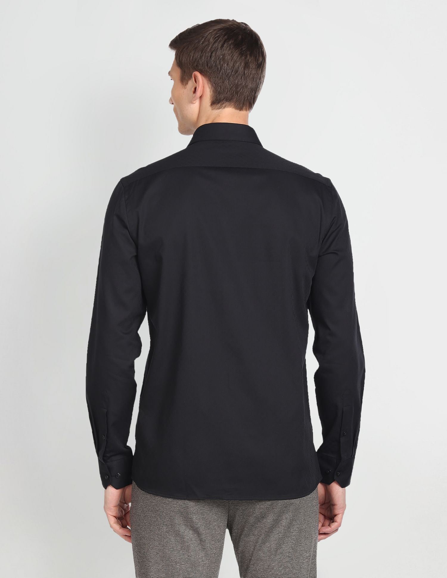 Arrow Self Design Dobby Formal Shirt