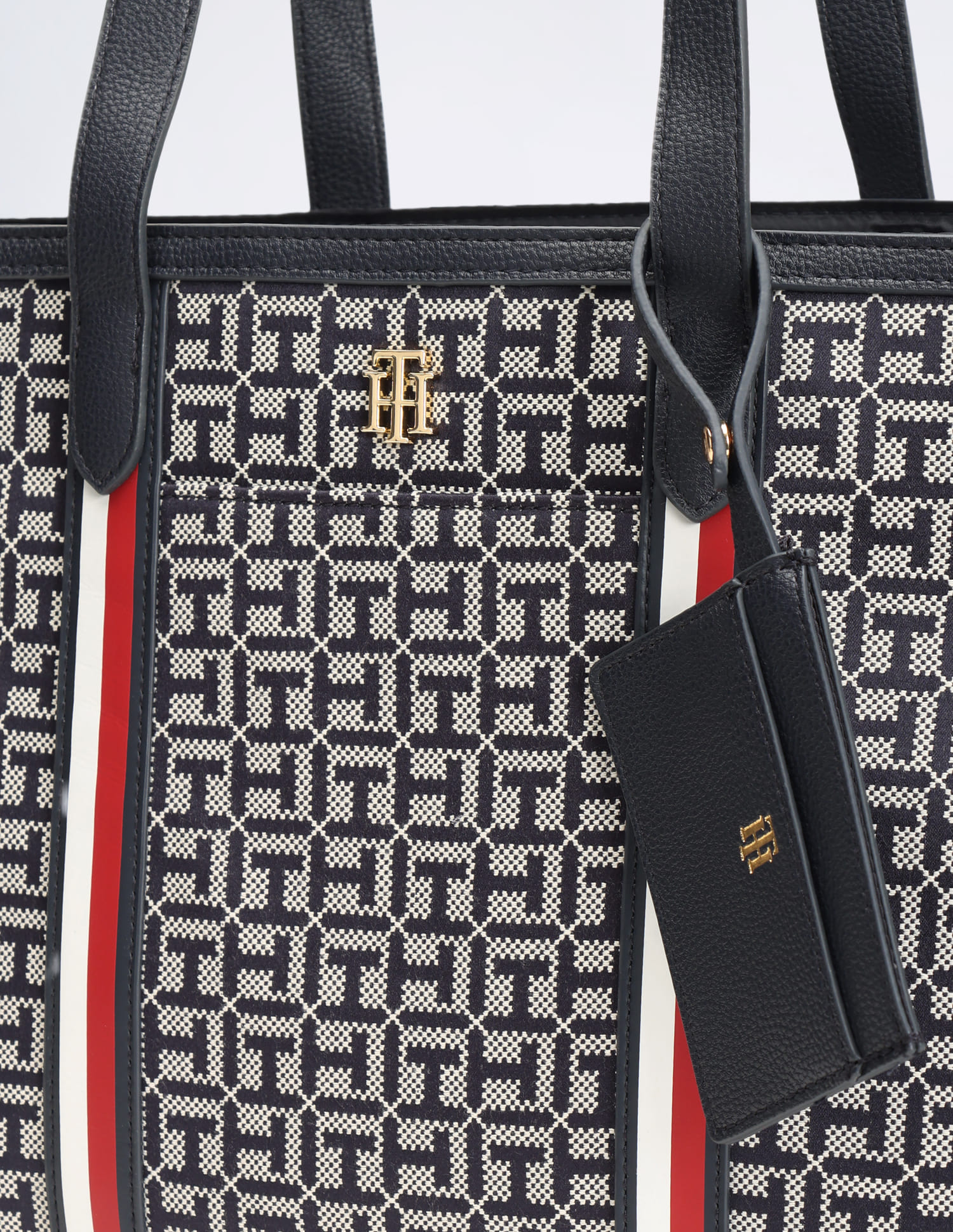 Buy Tommy Hilfiger Monogram Jacquard Ruby Tote Bag