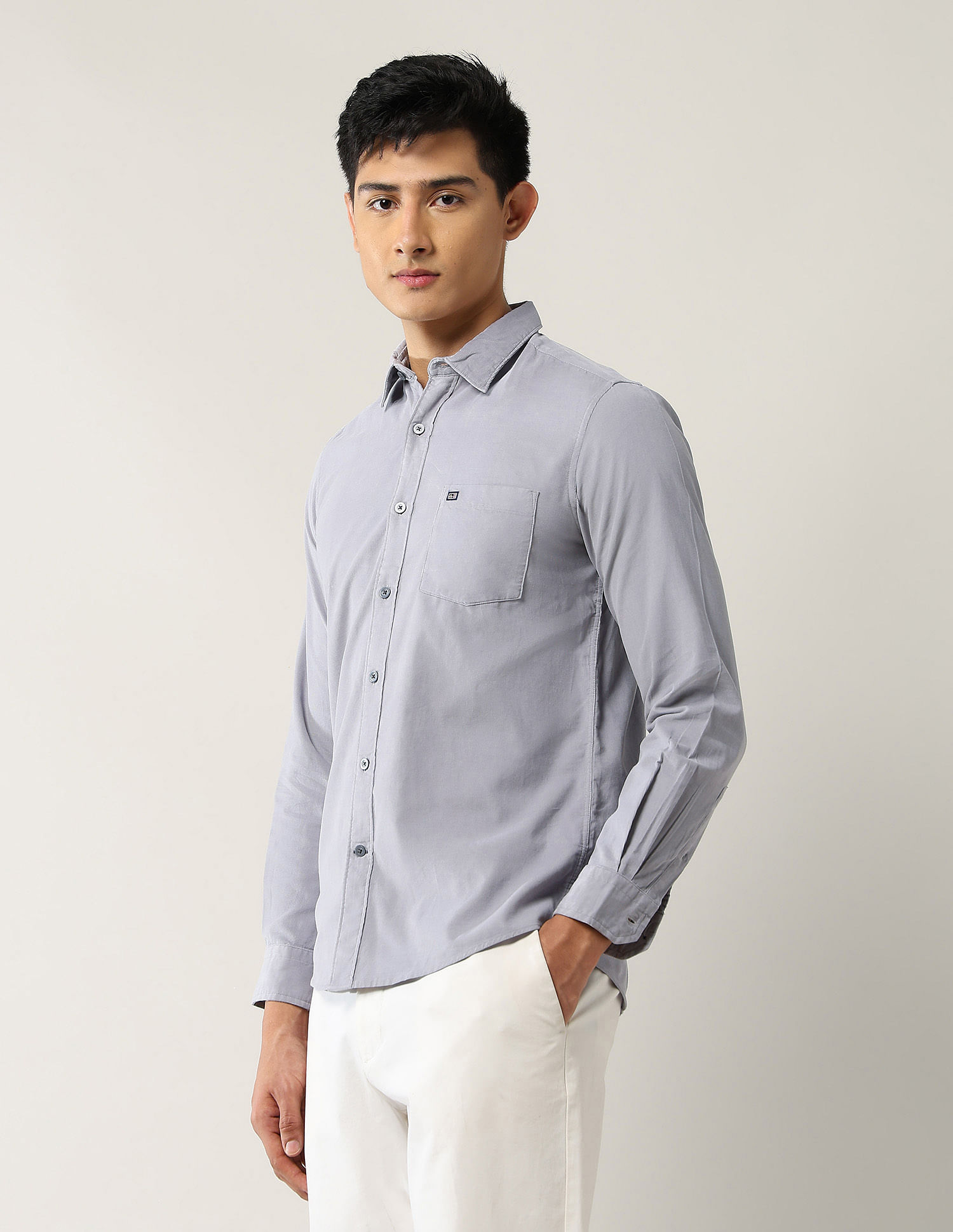 Arrow Sport Textured Pure Cotton Shirt
