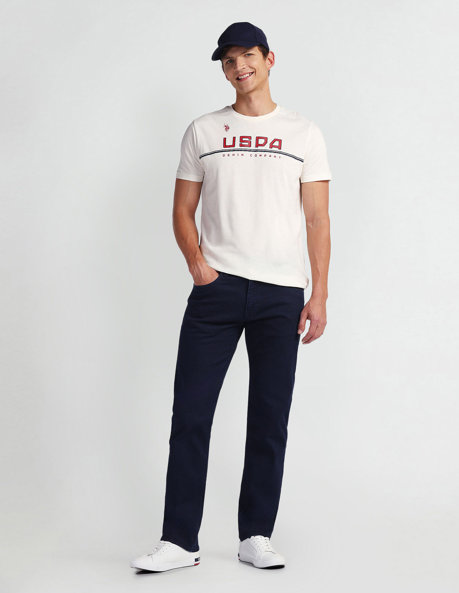 U.S. Polo Assn. Denim Co. Harold Slim Straight Fit Blue Jeans