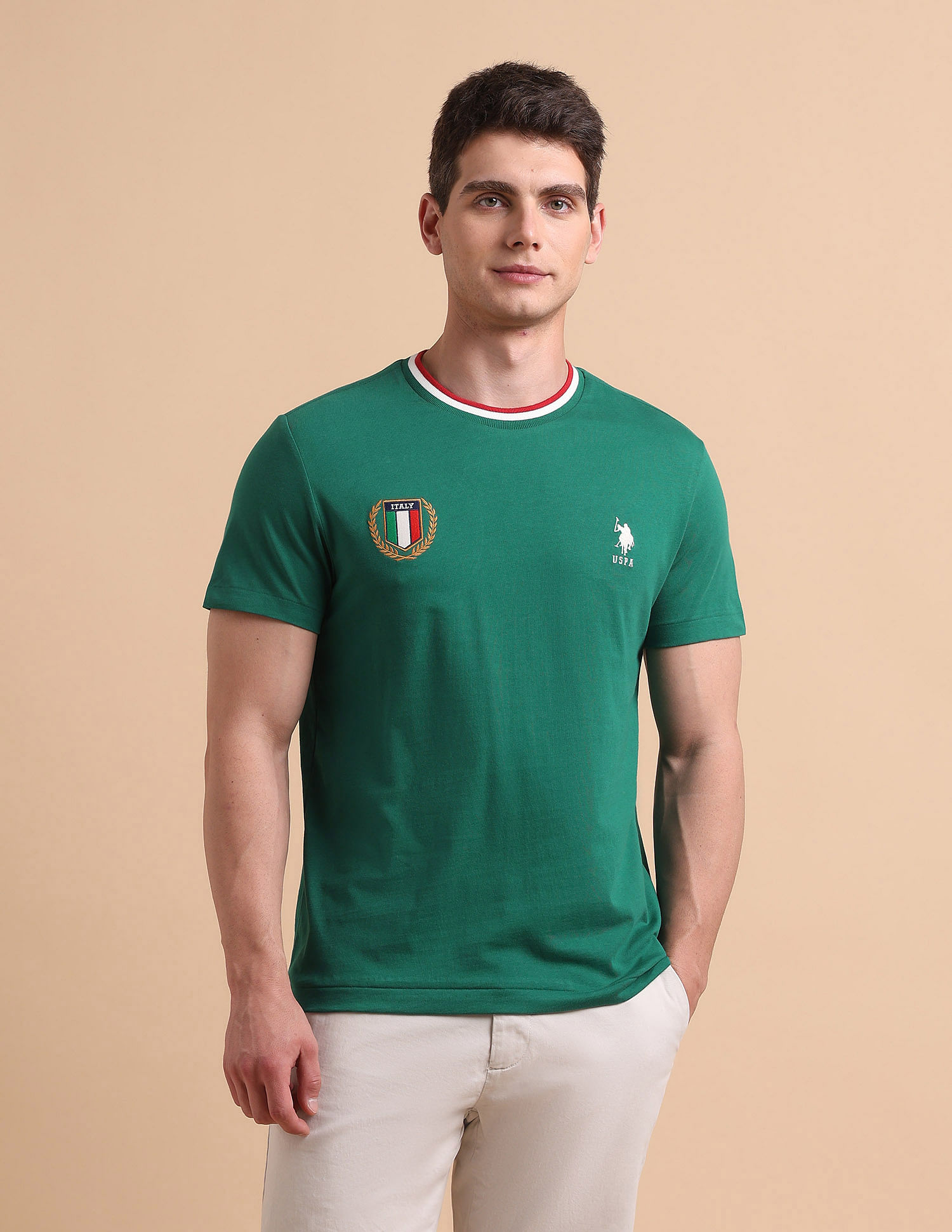 U.S. Polo Assn. Solid Pure Cotton T-Shirt