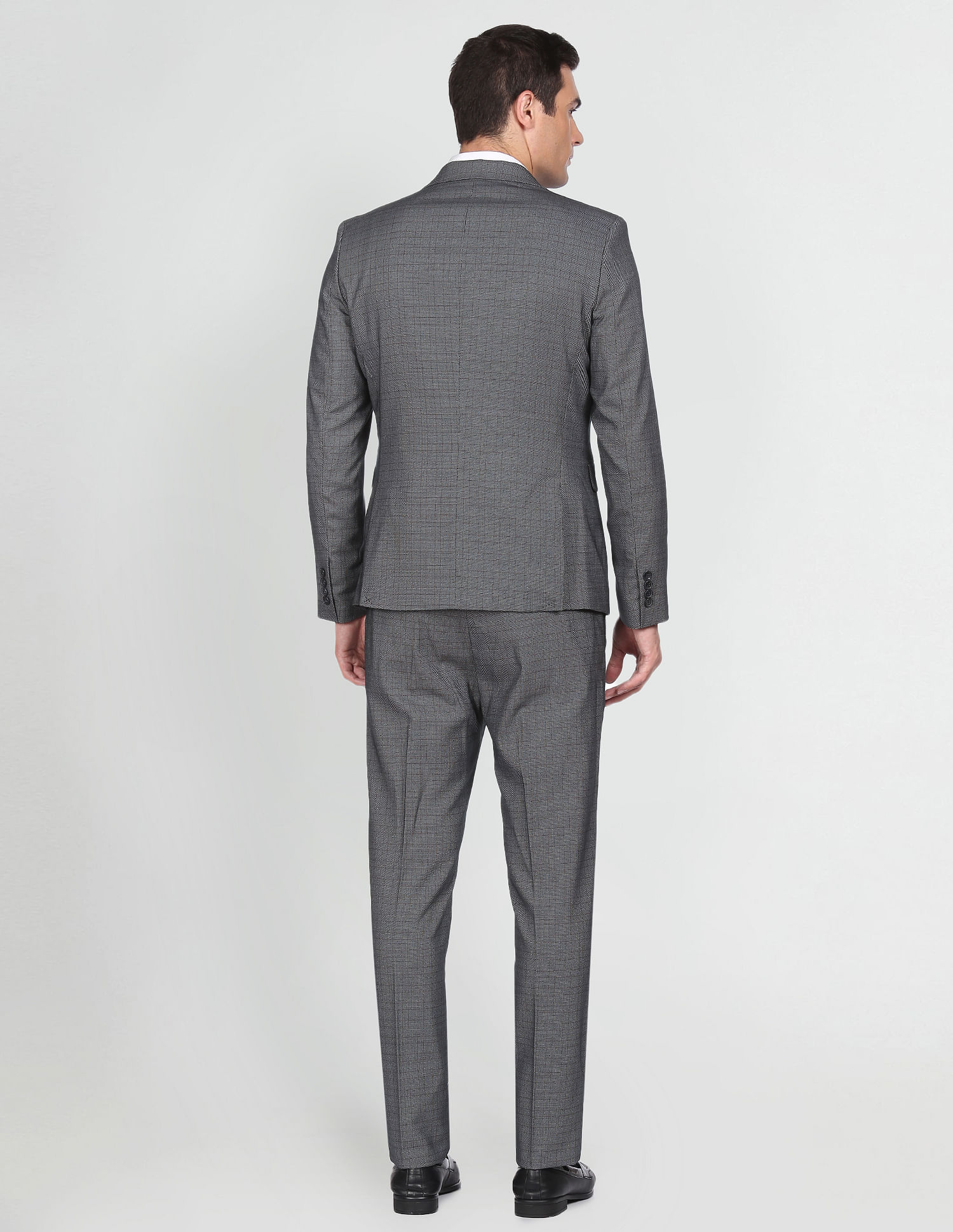 Buy Arrow Tailored Fit Patterned Three Piece Suit 