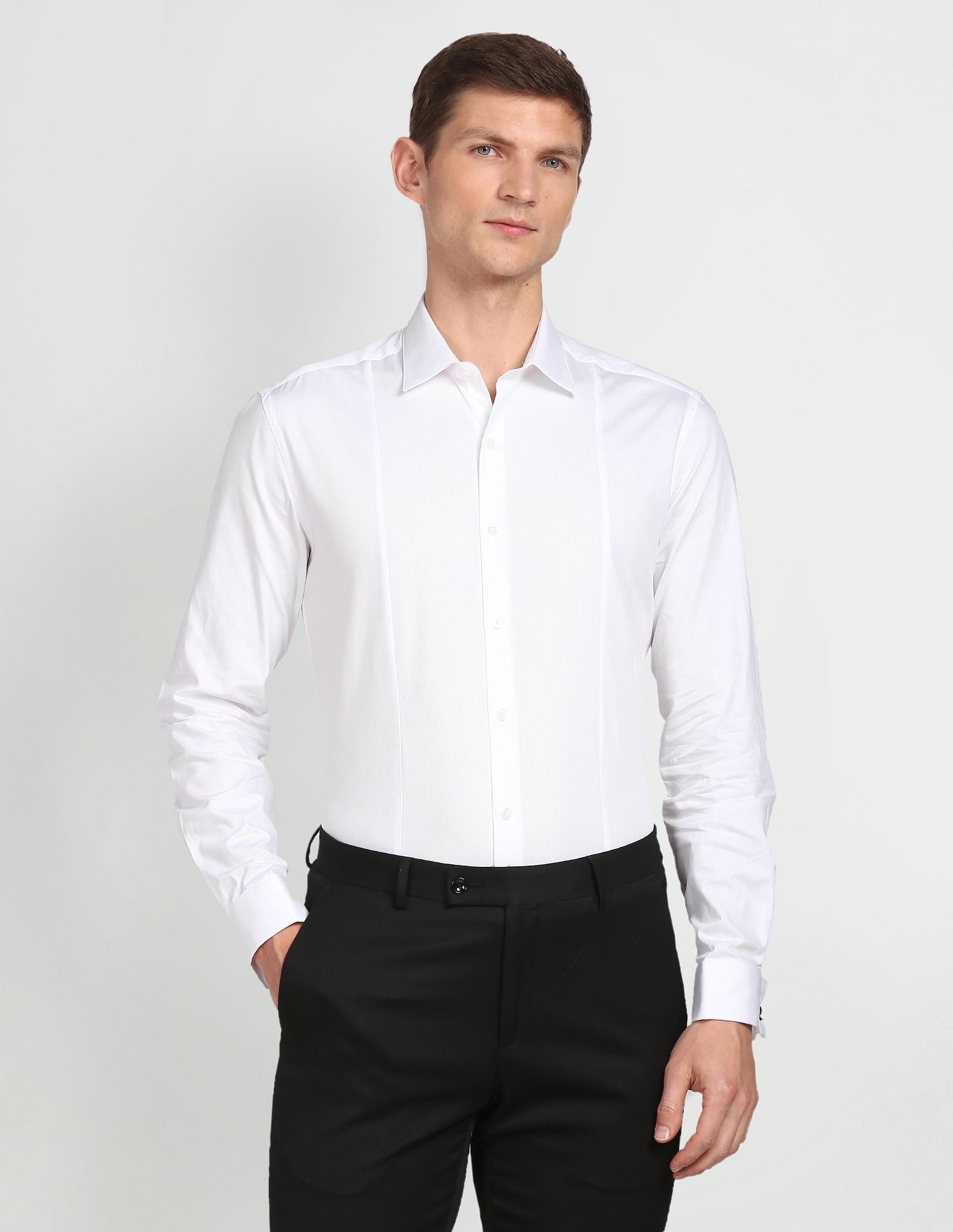 Arrow Patterned Manhattan Slim Fit Shirt