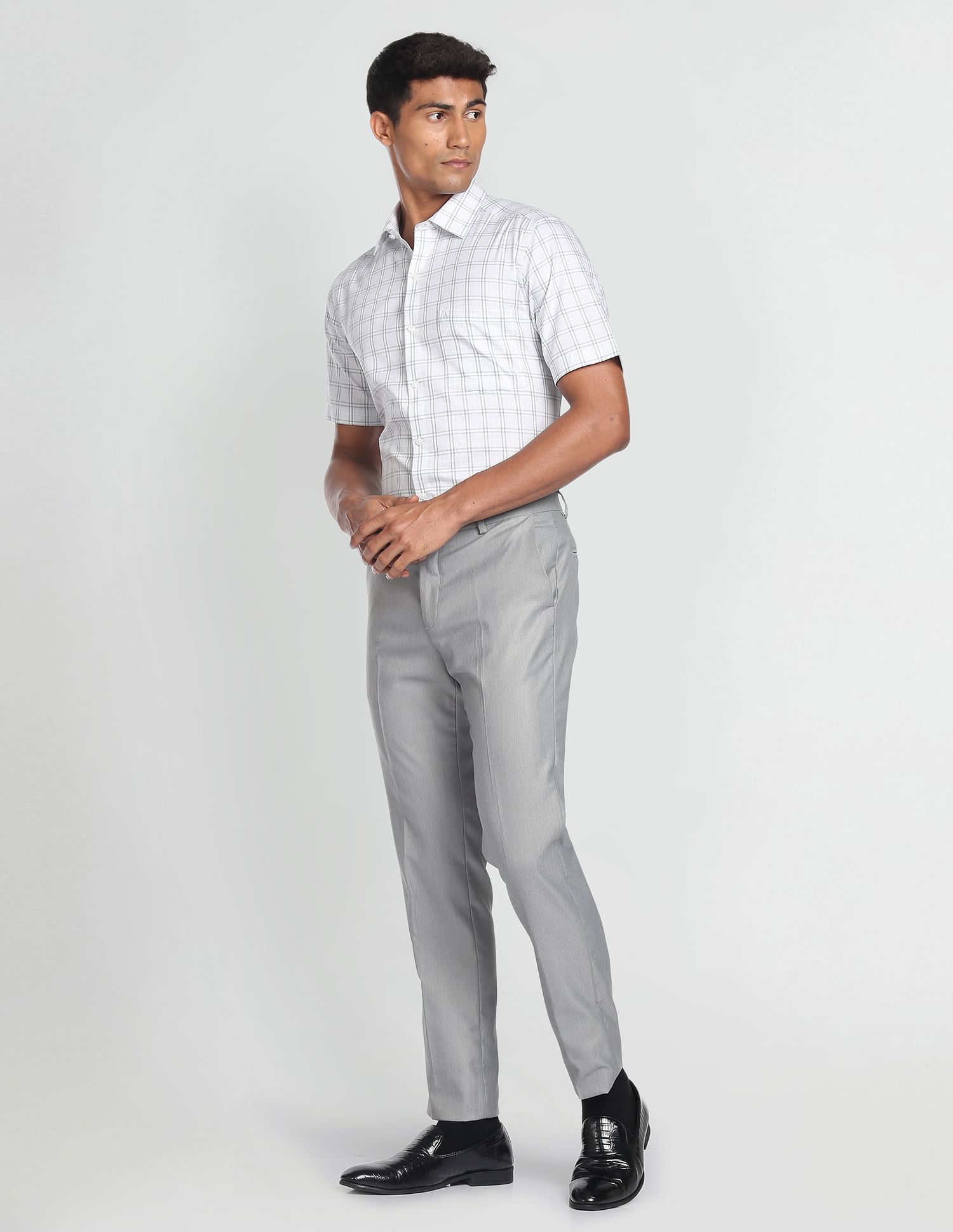 Arrow Tartan Check Twill Formal Shirt