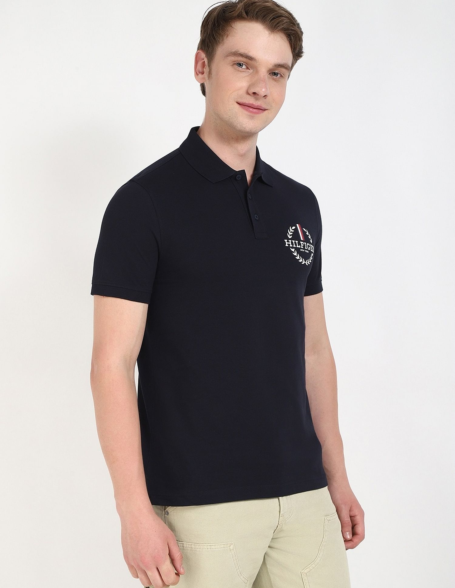 Tommy Hilfiger Logo Regular-Fit Cotton Polo Shirt