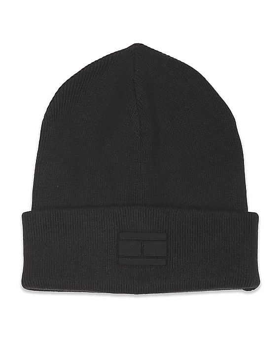 Black tommy hilfiger outlet beanie