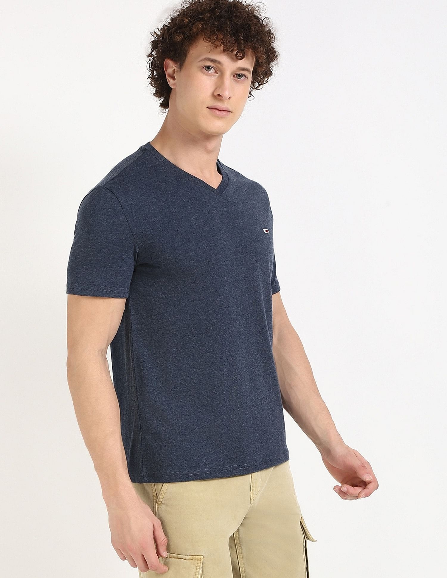 Tommy Hilfiger Solid Slim-Fit Cotton T-Shirt