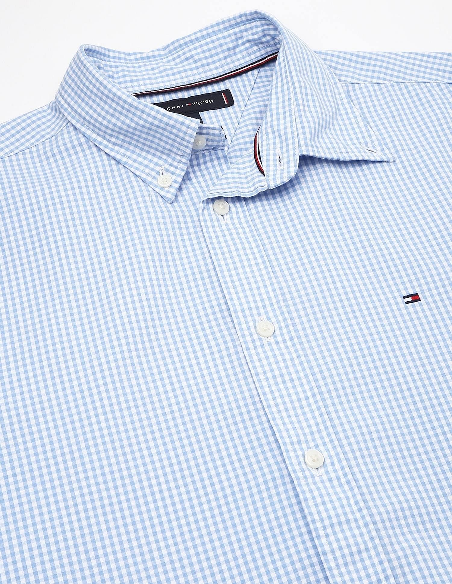 Tommy Hilfiger Checks Regular-Fit Poplin Woven Shirt