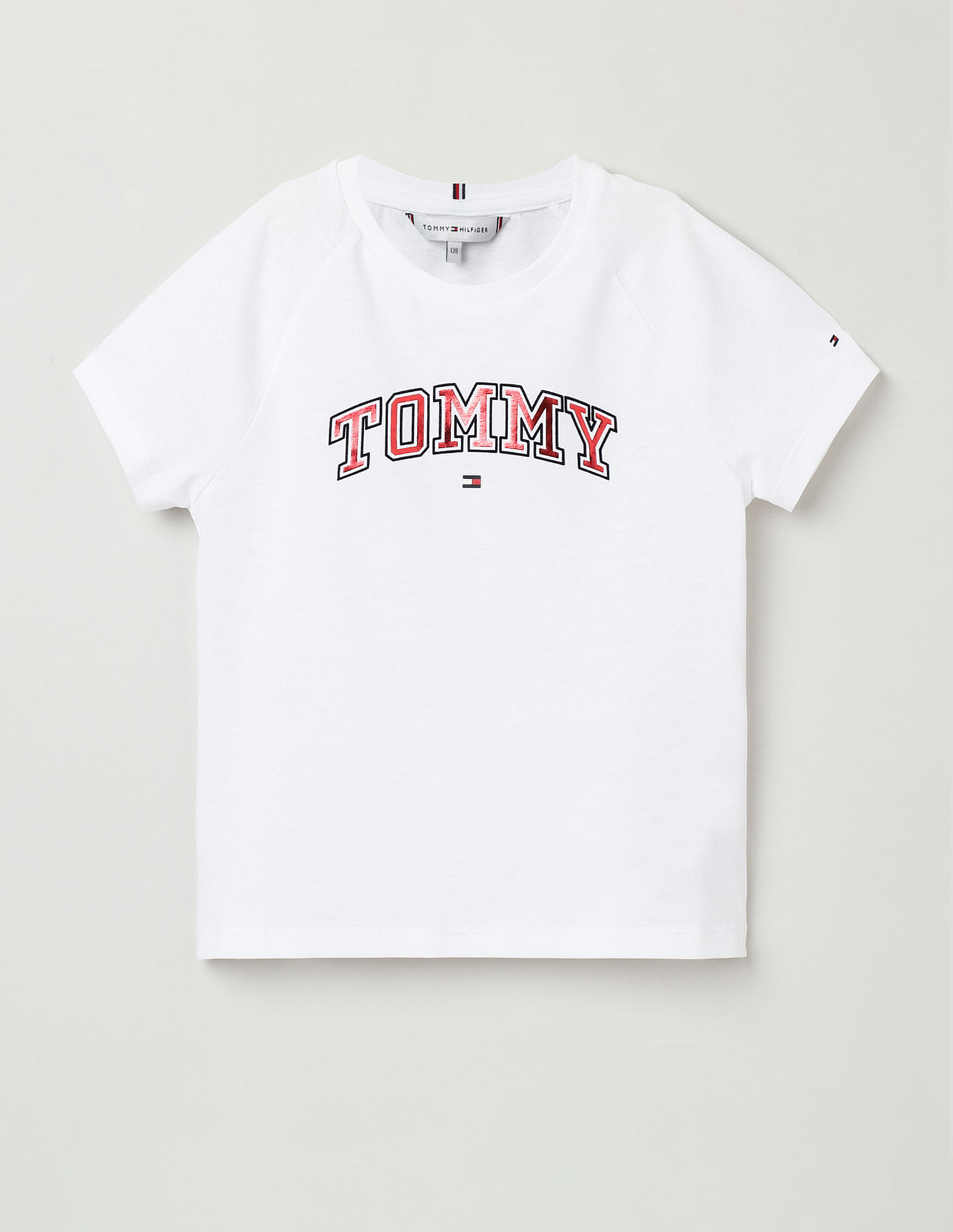 Tommy Hilfiger Kids Girls Transitional Varsity Foil T-Shirt