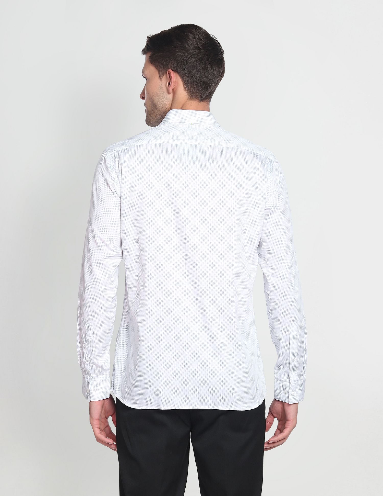 Arrow Newyork Graphic Print Cotton Formal Shirt