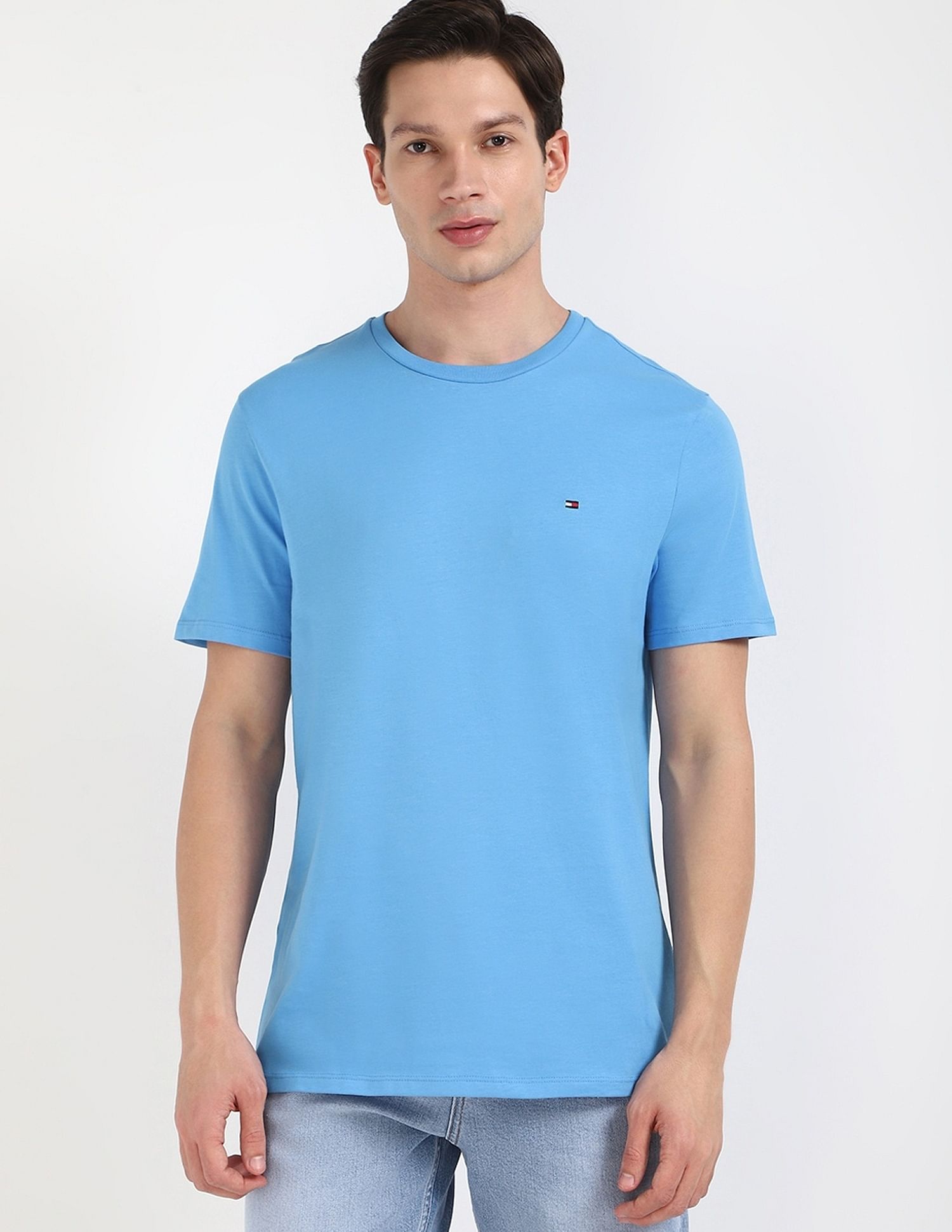 Tommy Hilfiger Solid Regular-Fit Cotton T-Shirt