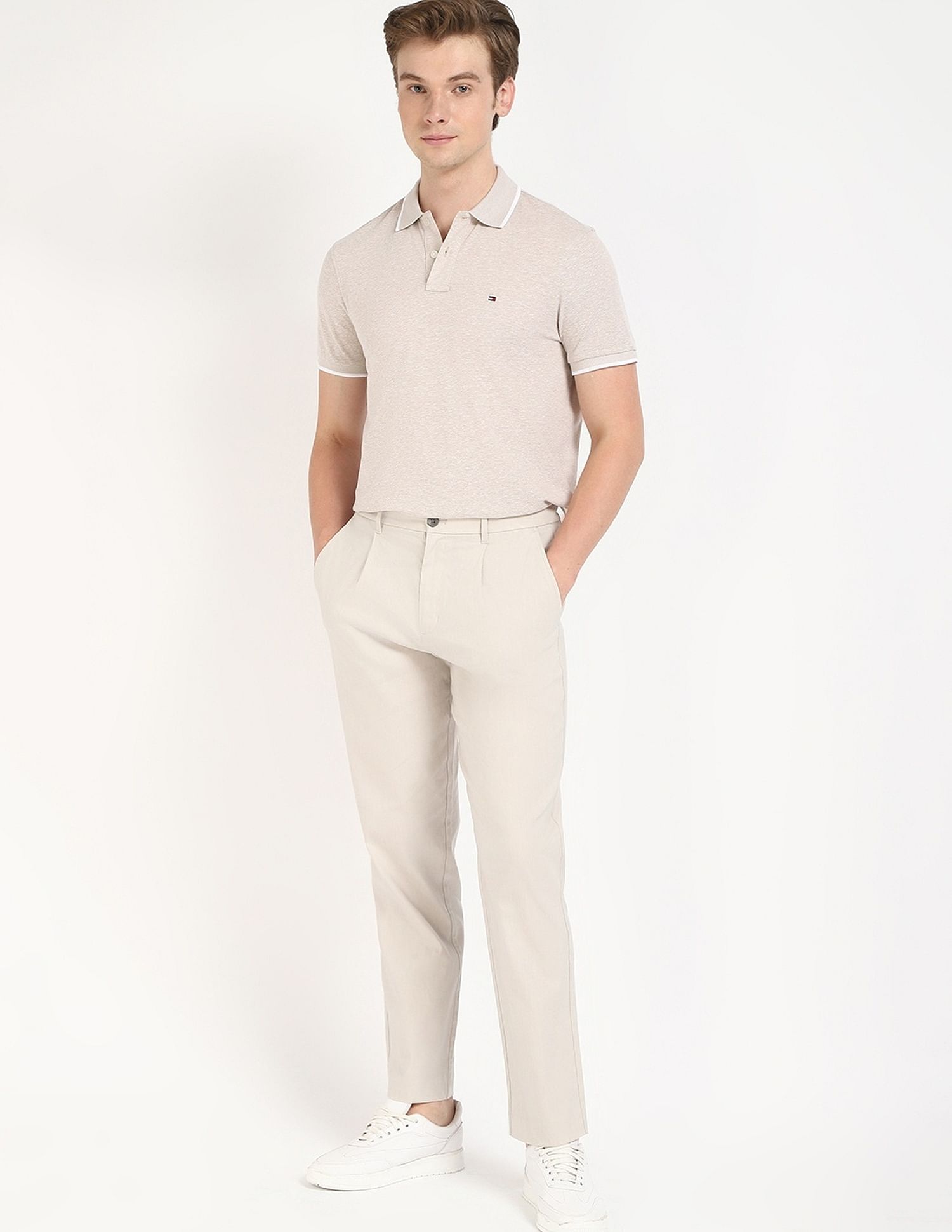 Tommy Hilfiger Printed Regular-Fit Cotton Polo Shirt