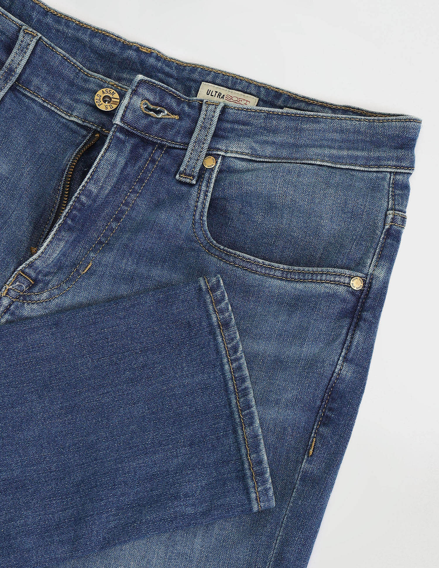 U.S. Polo Assn. Denim Co. Henry Tapered Cropped Fit Blue Jeans