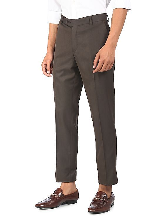 Buy Arrow Newyork Low Rise Super Slim Fit Trousers - NNNOW.com