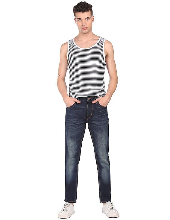 Flying Machine Michael Slim Tapered Fit Mid Rise Jeans