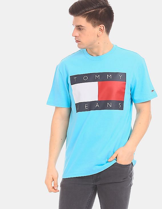 Tシャツ・カットソー Theory Blue Crewneck T-Shirt in Jersey Man (M0196528 XHX) Theory Blue crewneck t-shirt in jersey man available on