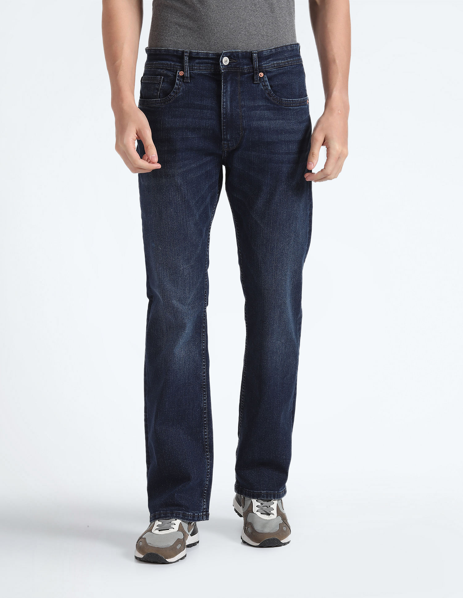 Flying Machine Mid Rise Bootcut Jeans