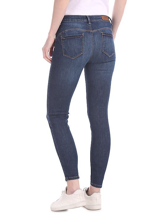 Flying Machine Women Push Up Super Skinny Fit Jeans