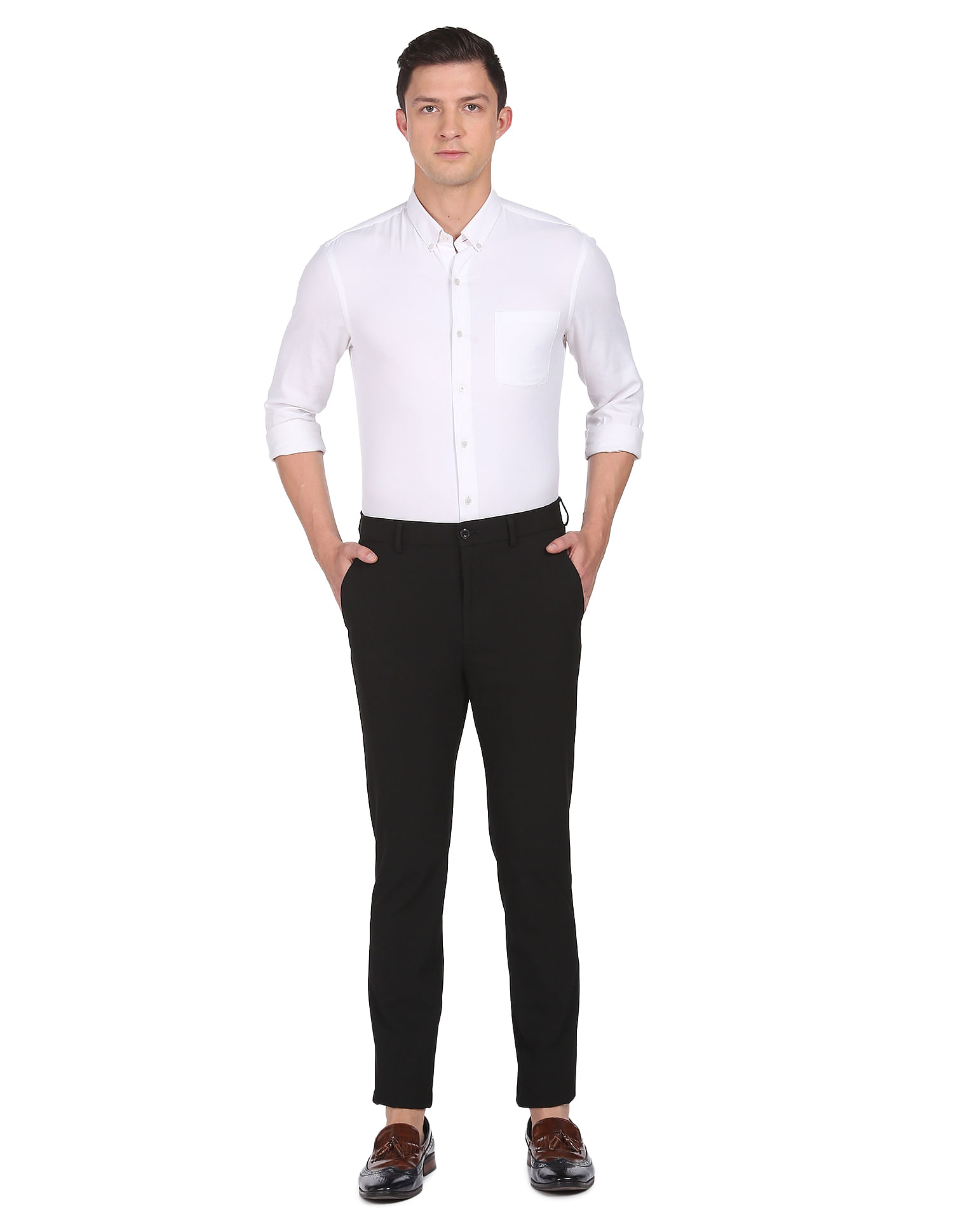 Premier Man Side Elasticated Trousers 29  Crazy Clearance