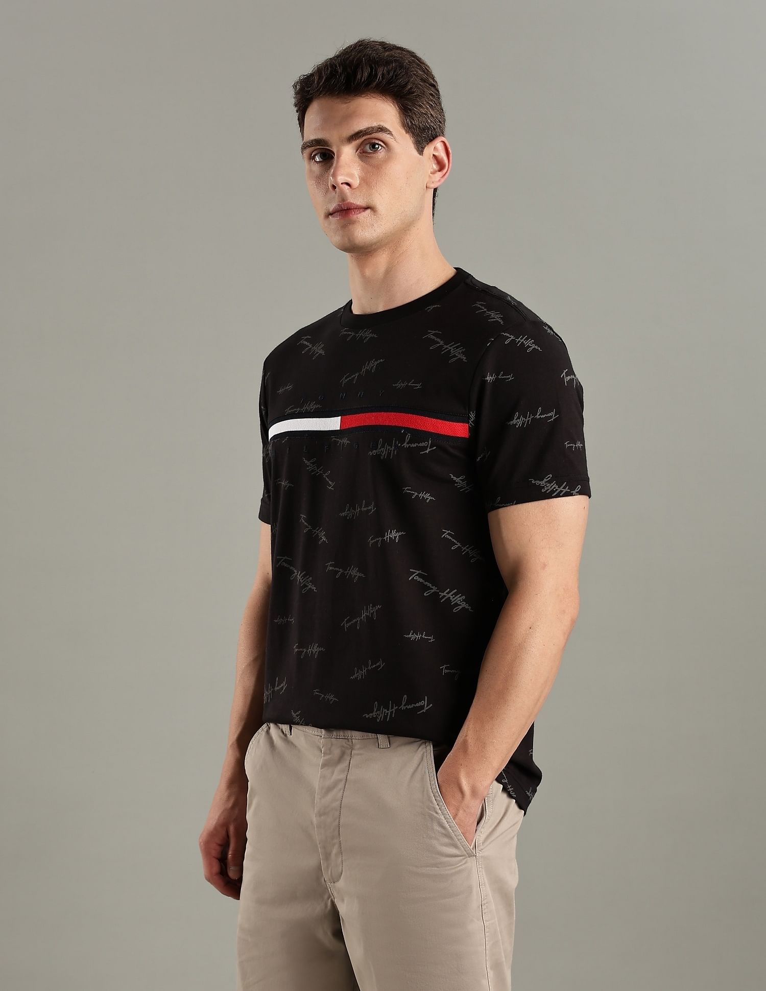 Tommy Hilfiger Logo Regular-Fit Cotton T-Shirt