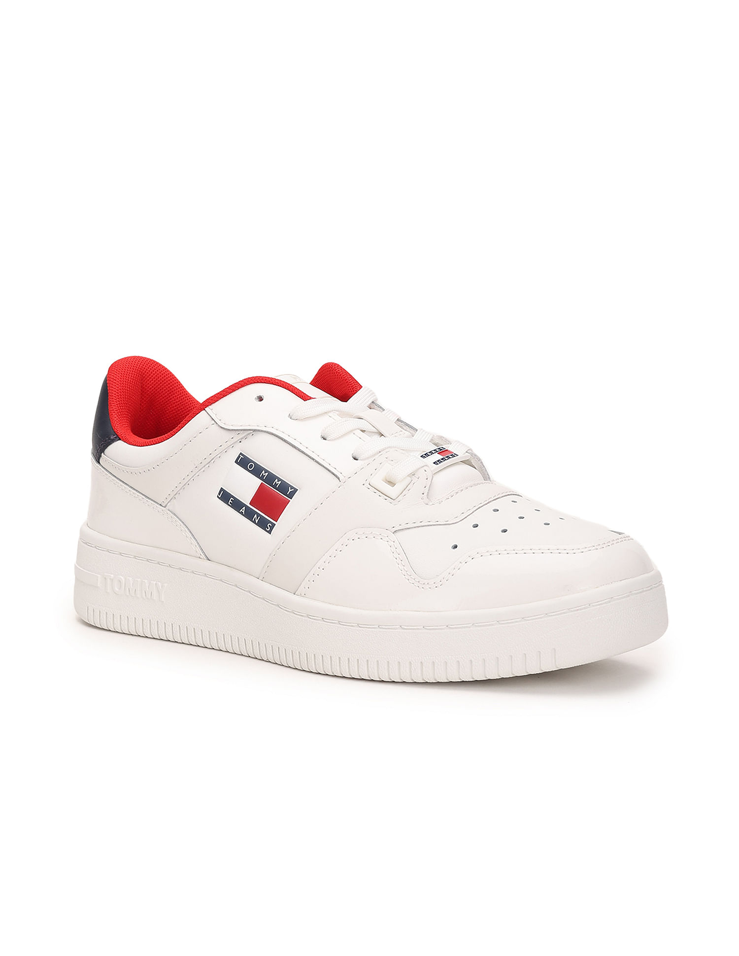 Tommy hilfiger skew lux sales basketball sneaker kith white