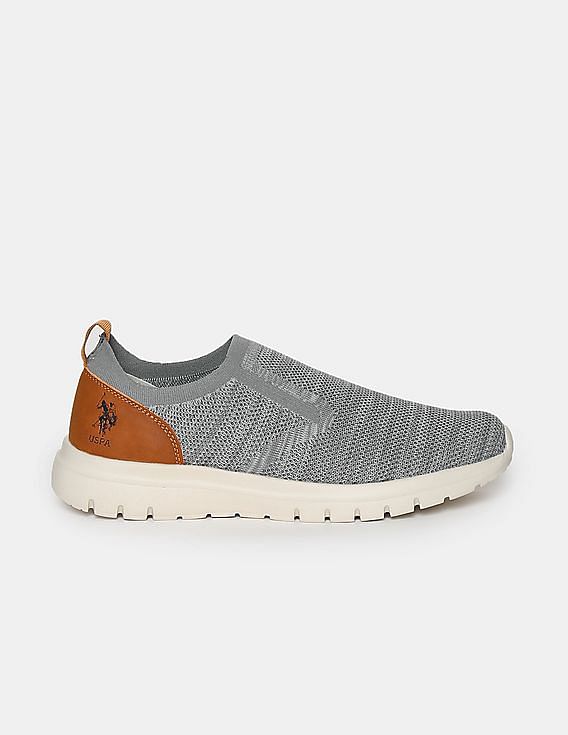 U.S. Polo Assn. Men Premium Knit Cushioned Terri Slip-On Sneakers