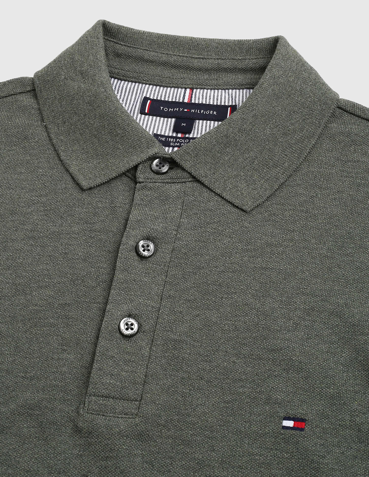 Tommy Hilfiger Slim Fit Heathered Polo Shirt