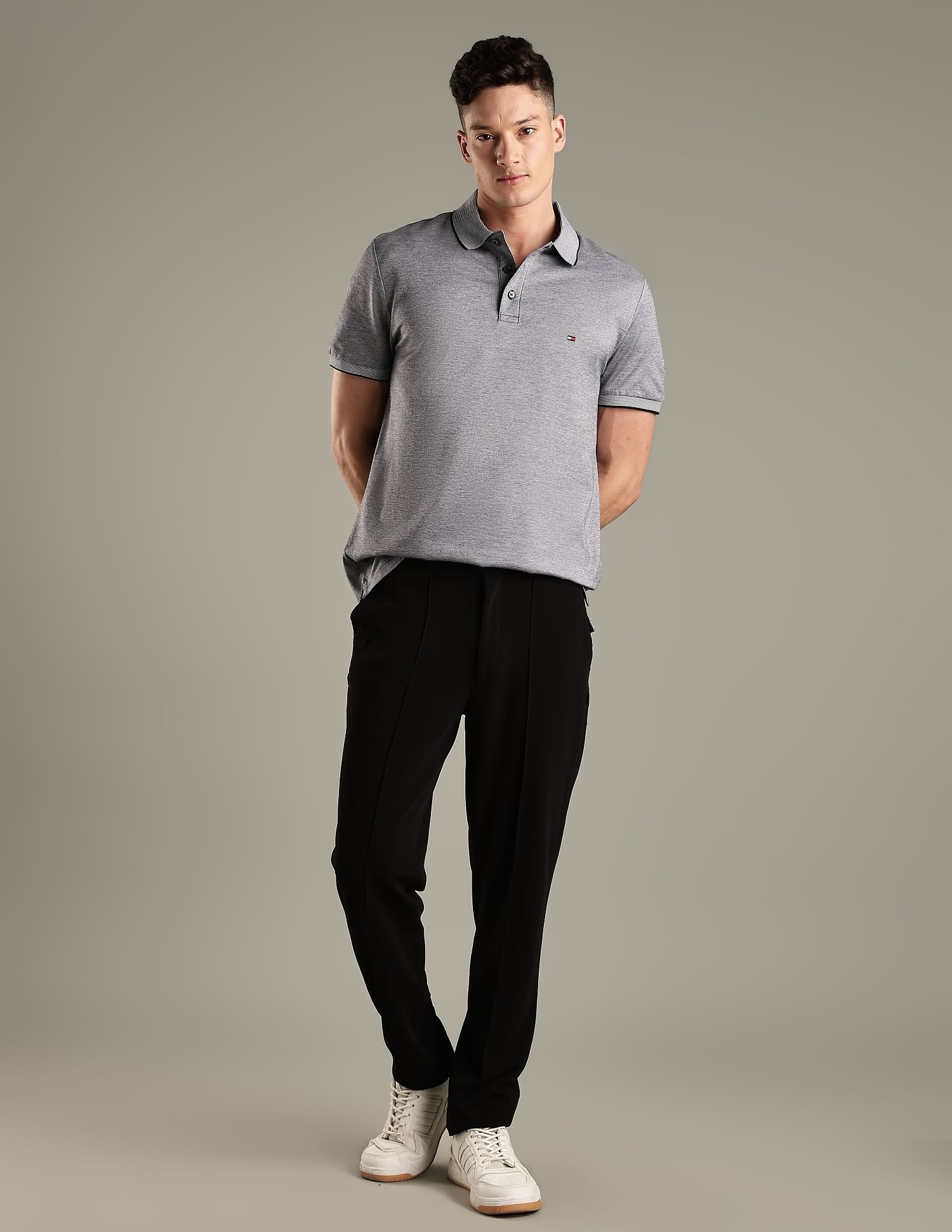 Tommy Hilfiger Printed Regular-Fit Cotton Polo Shirt