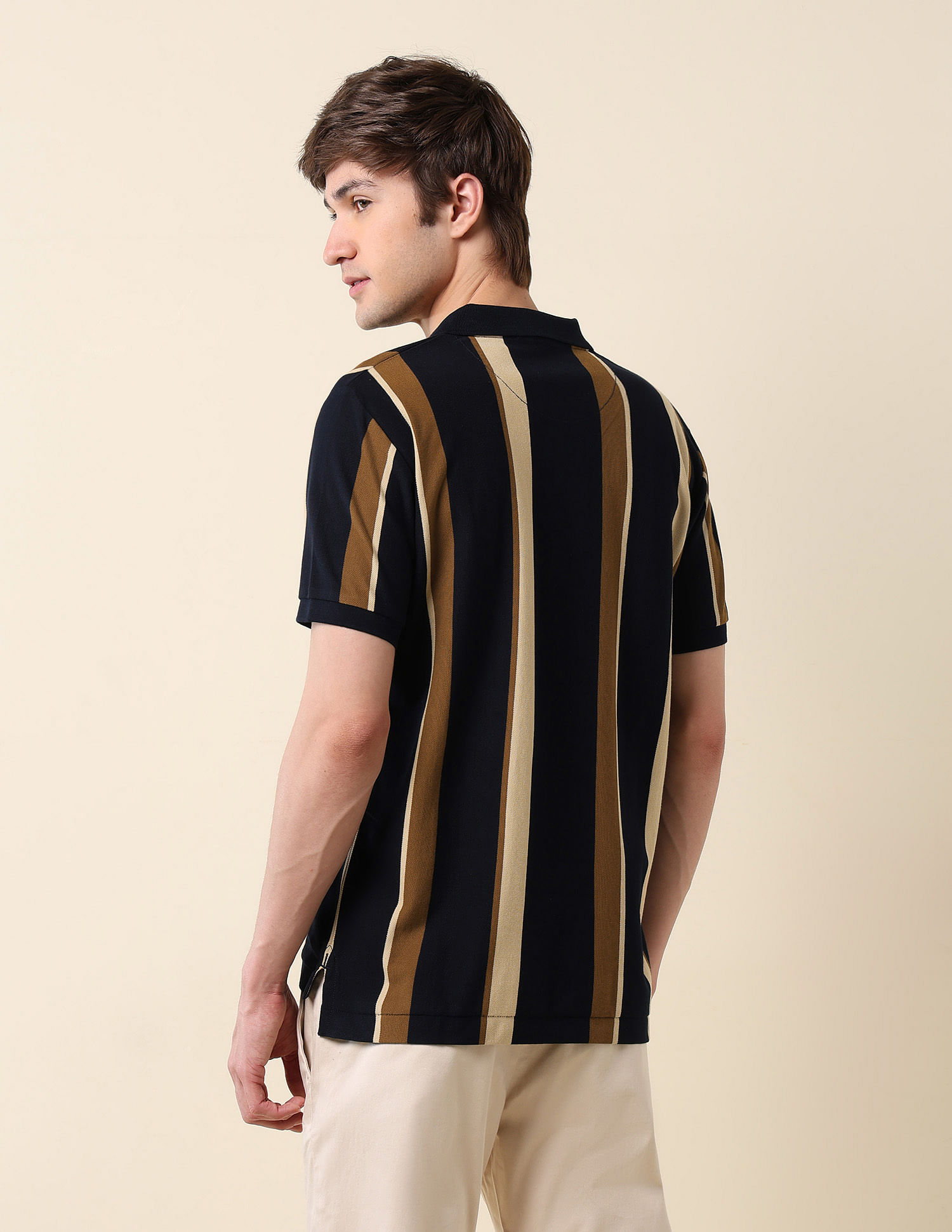 U.S. Polo Assn. Vertical Striped Classic Polo Shirt