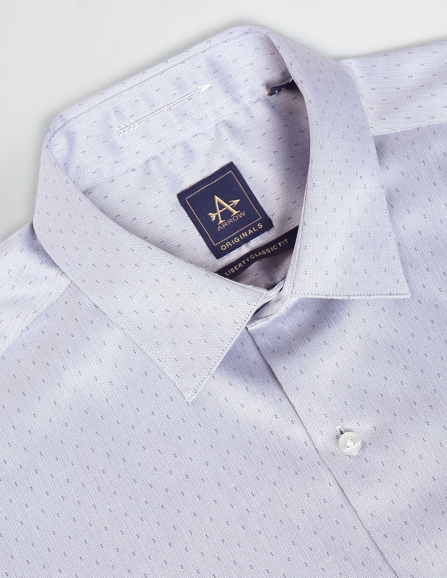 Arrow Self Design Auto Press Shirt